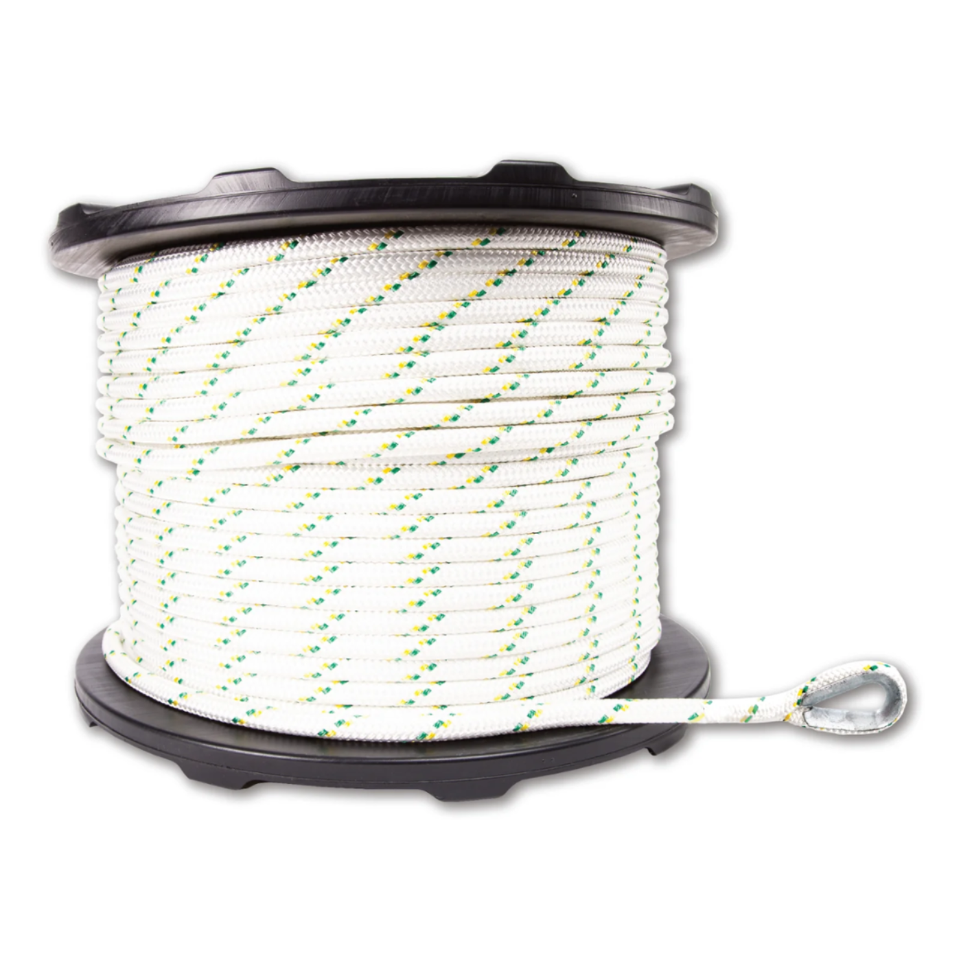Portable Winch Co. PCA-1216M2ESC Double-Braid Poly Rope w/ Two Eye Splices 1/2" x 656' - PW,PCA-1216M2ESC
