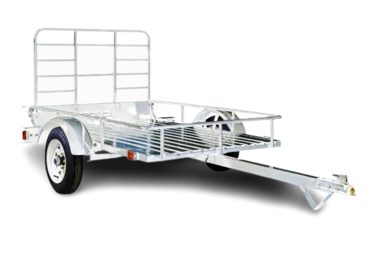 DK2 MMT4X6OG 1295 lbs. Capacity 4 ft. x 6 ft. Open Rail Galvanized Steel Flatbed Trailer New - MMT4X6OG