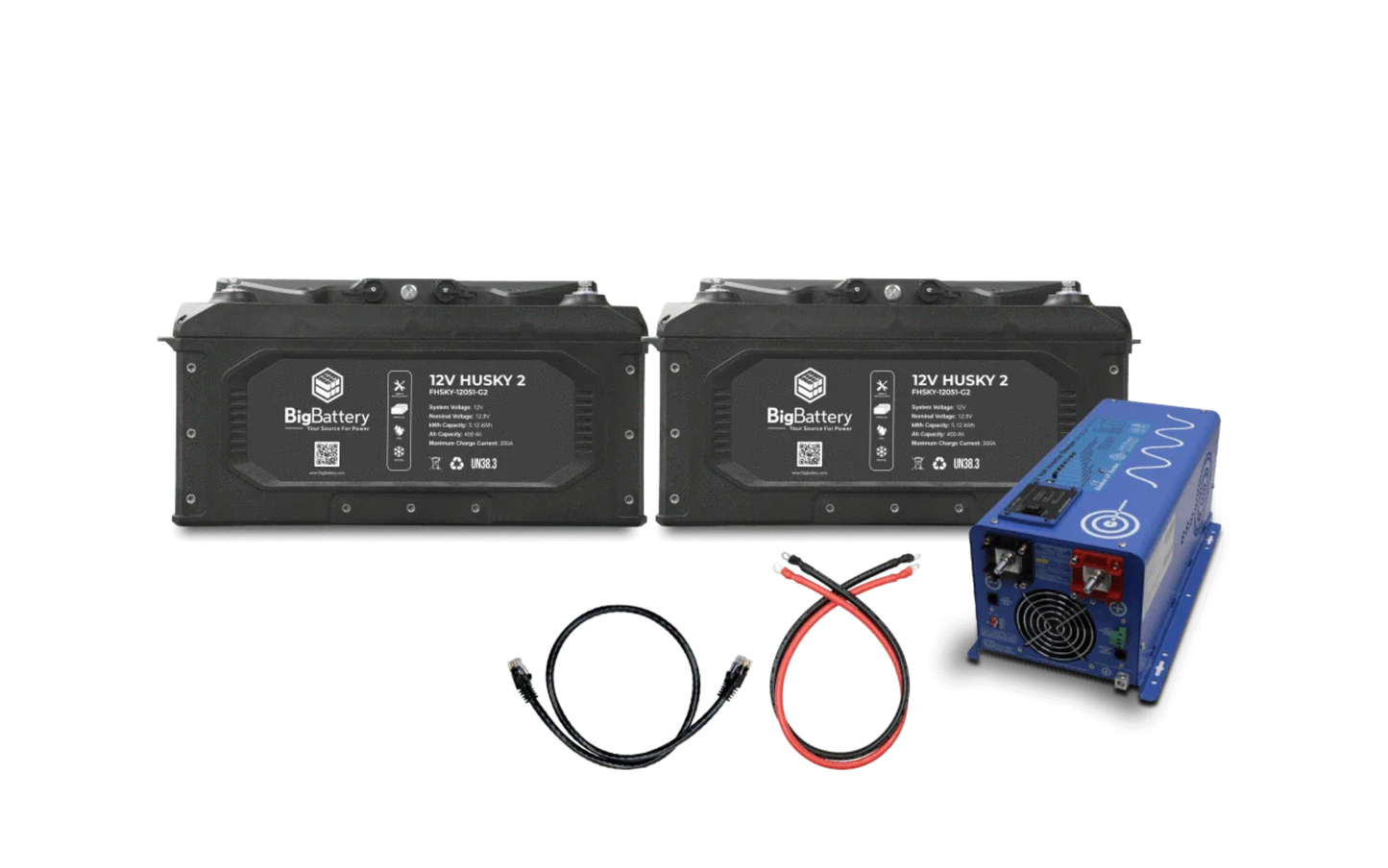 Aims Power 12V 2X HUSKY 2 Power Kit with AIMS (2000W | 10.24kWh) - K0739