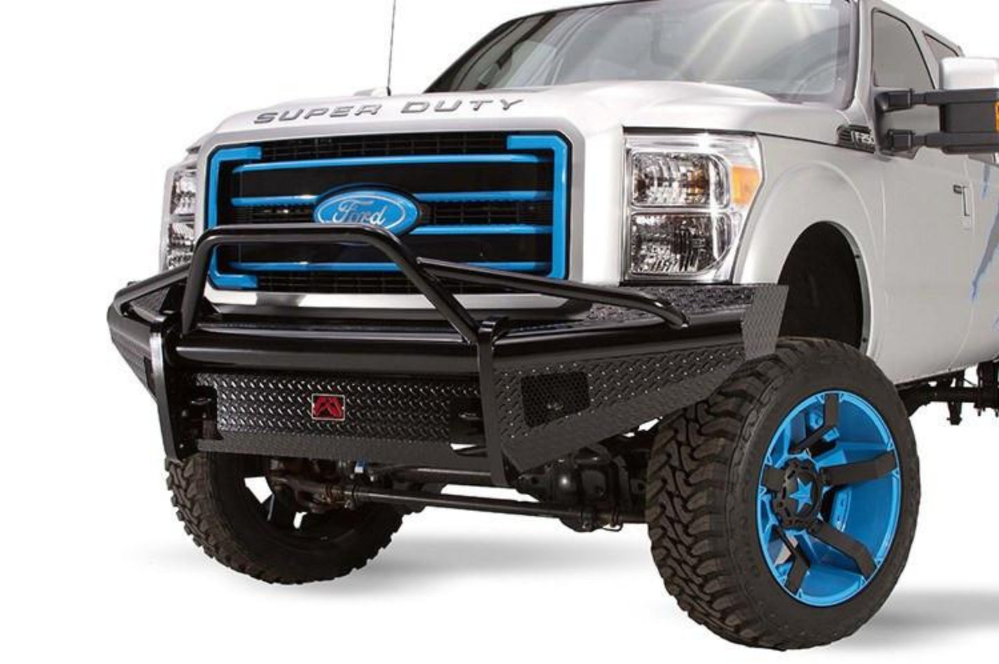 Fab Fours FS11-S2562-1 Ford F450/F550 Superduty 2011-2016 Black Steel Front Bumper with Pre-Runner Guard