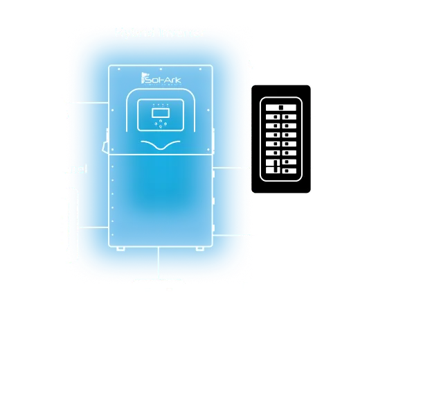 Sol-Ark 18kW Hybrid Inverter | All-In-One Solar Inverter | 28,800W PV Input | 18000W Output | 48V 120/240V Split Phase | Sol-Ark 18K-2P