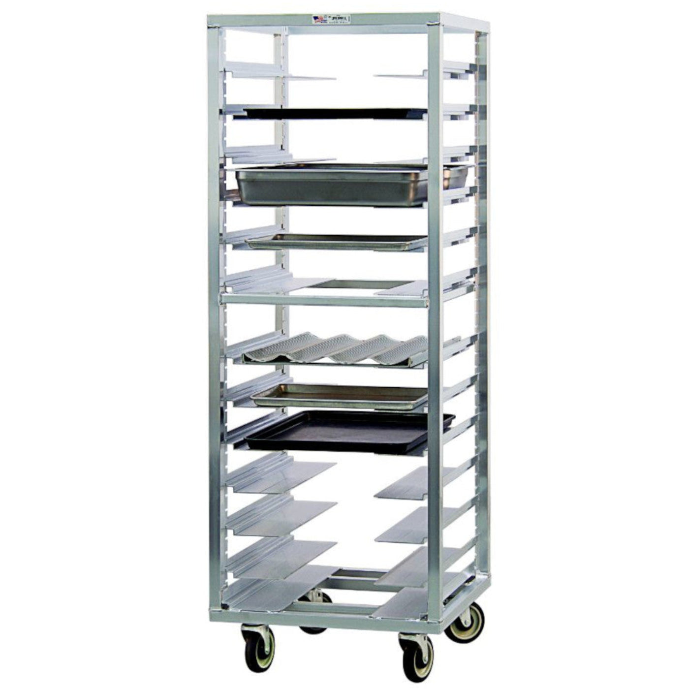 Univex New Age Roll-In Refrigerator Pan Rack with 13 Universal Guides - NW1655