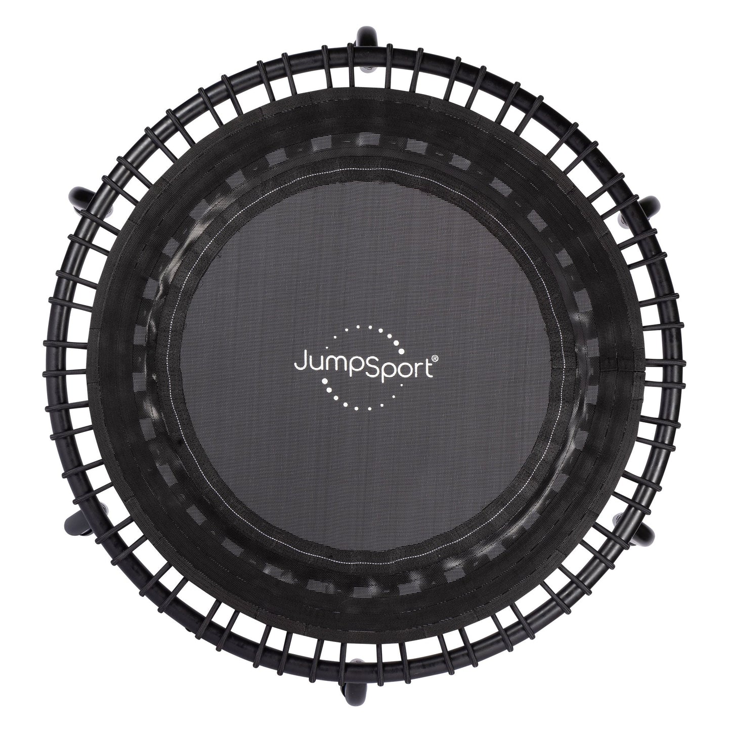 Disc-O-Bed JumpSport 350 Indoor Lightweight 39" Fitness Trampoline, Black with White Frame - 168413