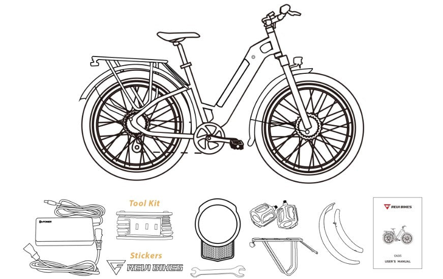 Samson Revi Bikes Oasis E-Bike Lithium Ion 48V 15AH 750W 55 Mile Range 25 MPH New - OASIS-VANILLA