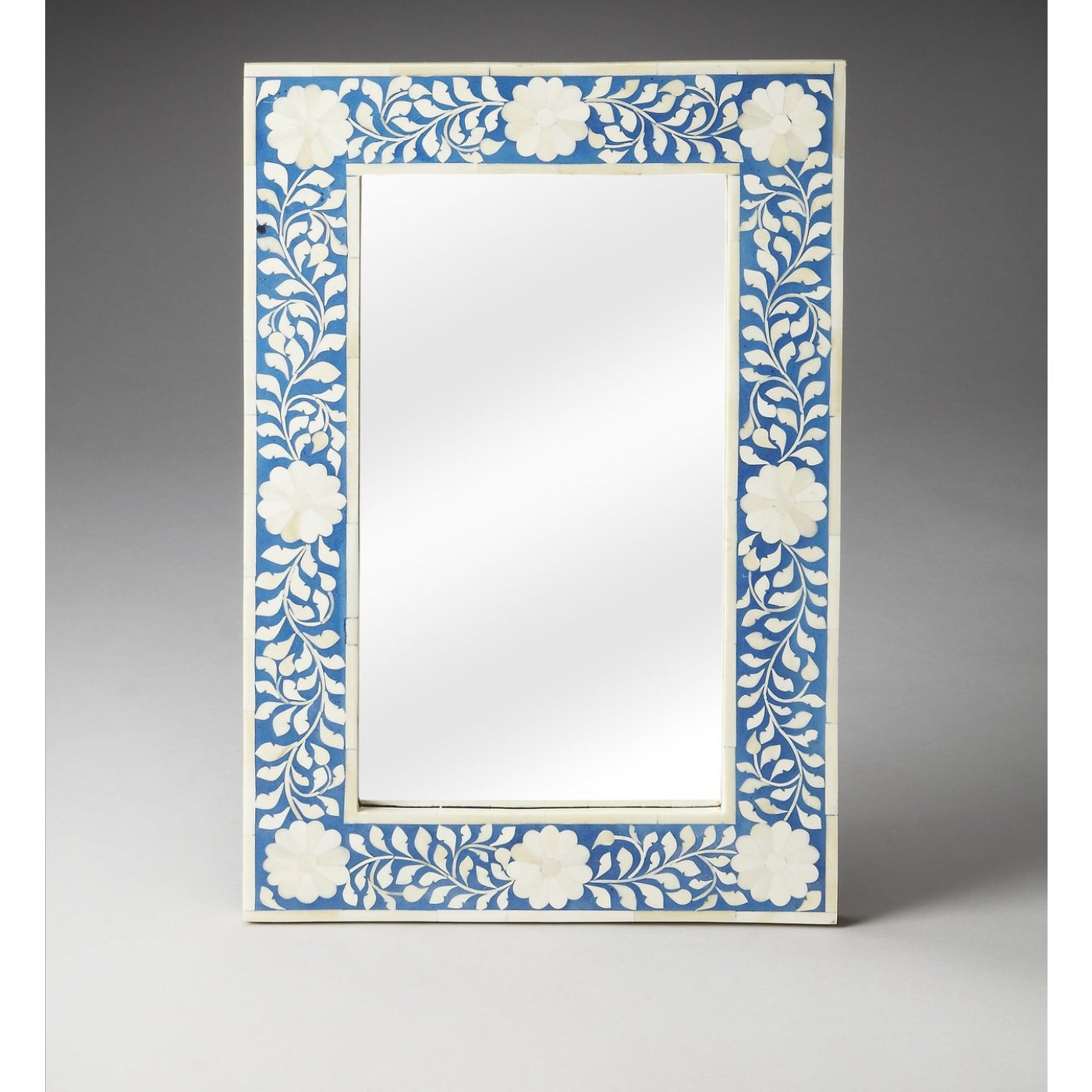 Butler Specialty Company Olivia Bone Inlay Wall Mirrored, Blue - 1855070
