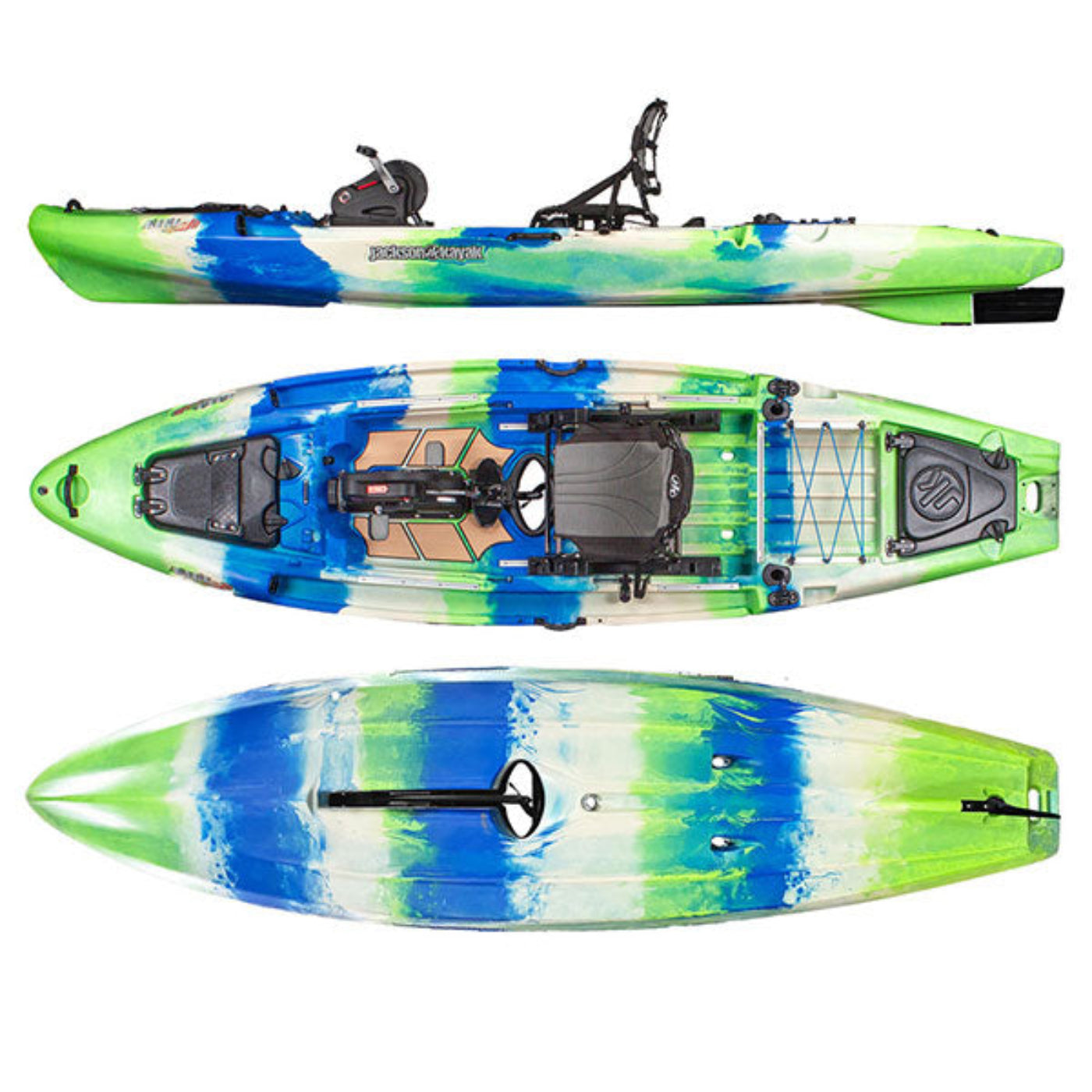 Torqeedo Big Rig FD Fishing Kayak - BRFD131EARTH_26