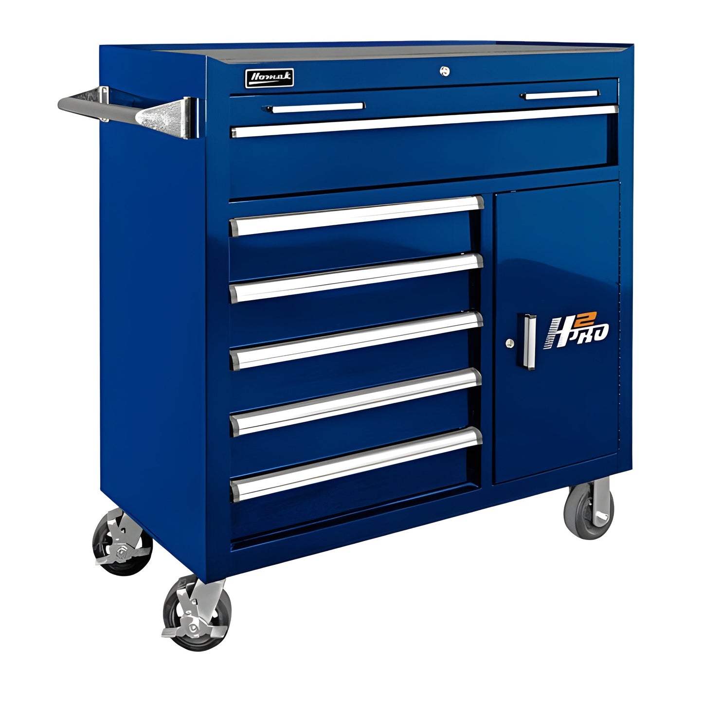 Homak 41" H2Pro 6 Drawer with 2 Drawer Comp Roller Cabinet - BK04041062