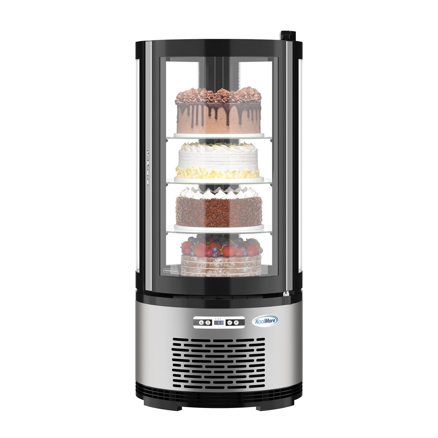 KOOLMORE CDUR3C 19 in. Circular Refrigerated Countertop Bakery Display Case (CDUR-3C)