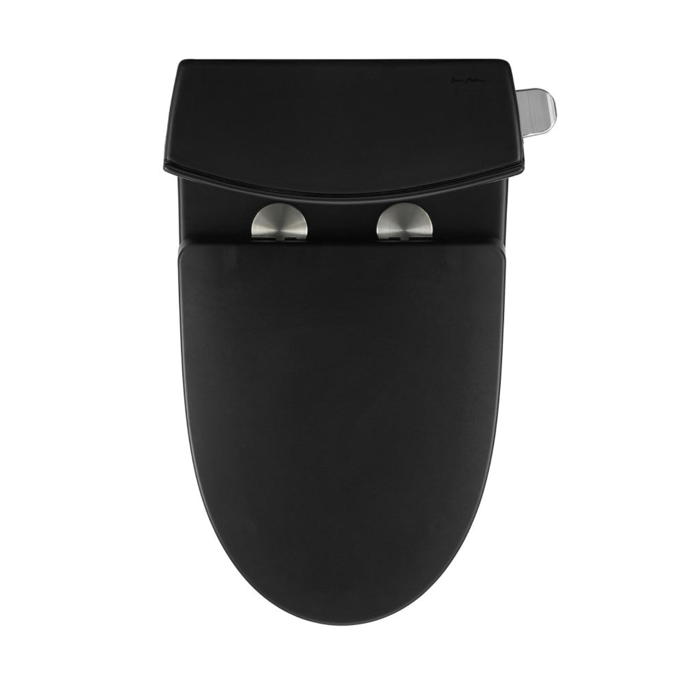 Swiss Madison St. Tropez One-Piece 10" Rough-in 1.28 GPF Right-Hand Vortex Flush Elongated Toilet in Matte Black - SM-1T0809MB