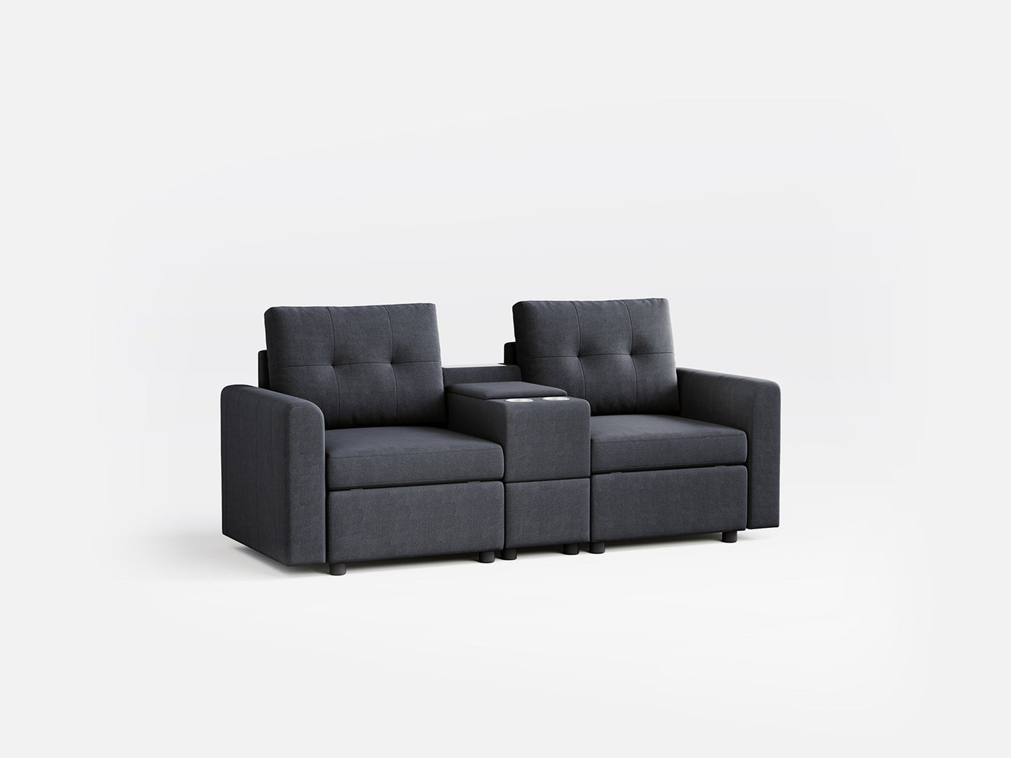 LINSY HOME RUBIK III 2 Seats with Console - US-LH-SPF-Sofa-S800-F-20101-0-00
