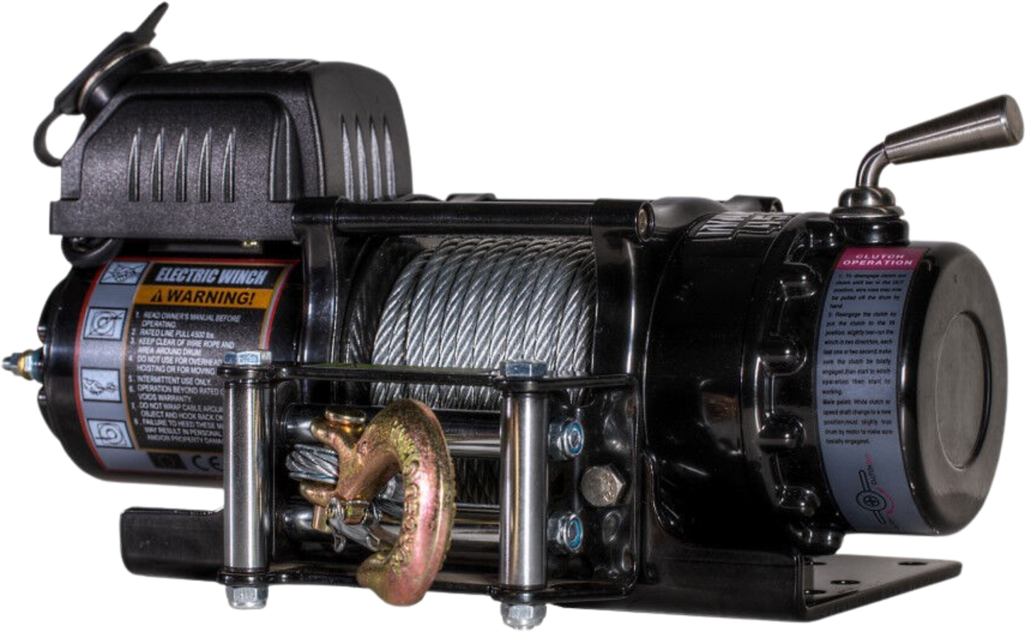 DK2 C4500N 4,500 lbs. Capacity Steel Cable Warrior Ninja Series Winch New - C4500N