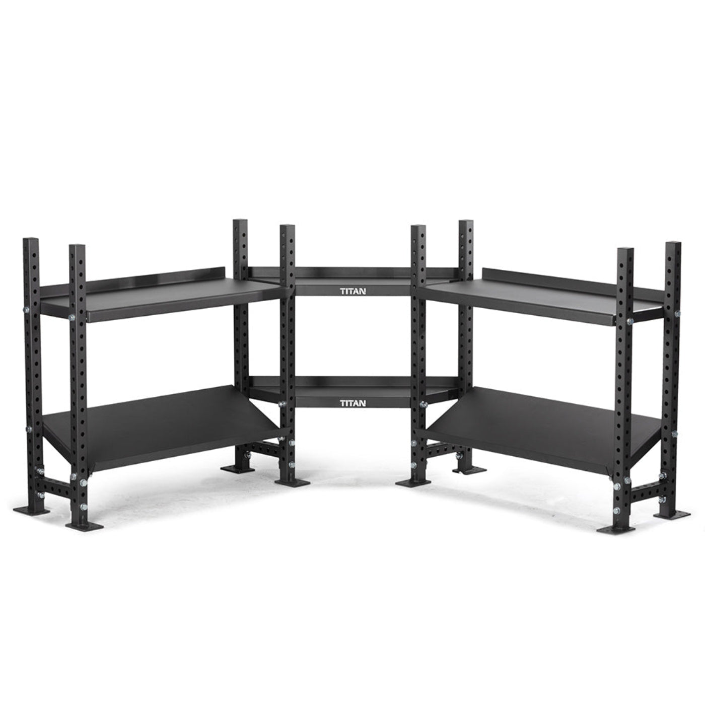 Titan fitness Elite Series Mass Storage System with Adjustable Shelves & Corner Shelves - 401946