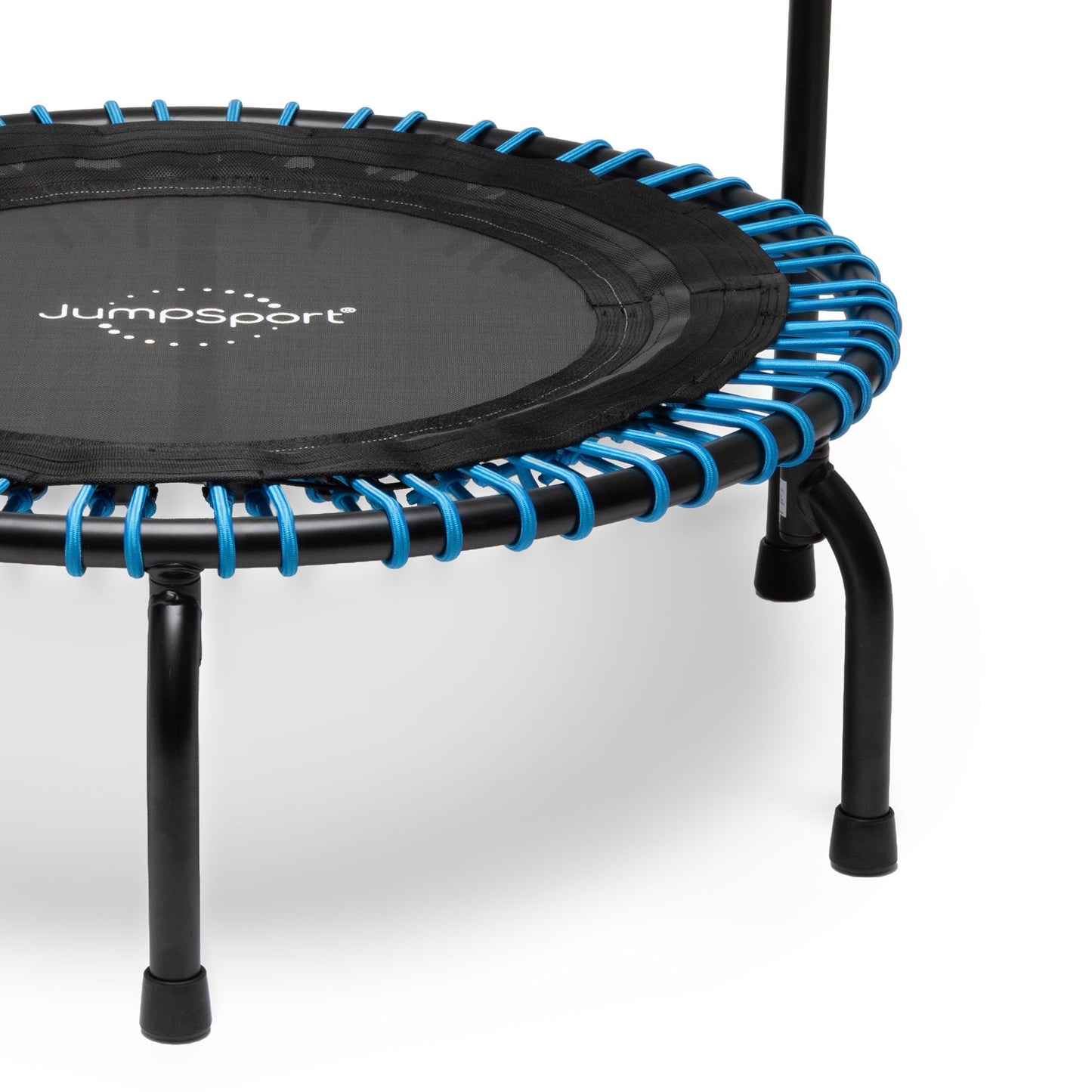 Disc-O-Bed JumpSport 350 Series 39" Trampoline & Handle Bar Bundle, 30 Adjustable Bungees, Stable No-Tip Arched Legs, & 60 Day Streaming Trial - 404403