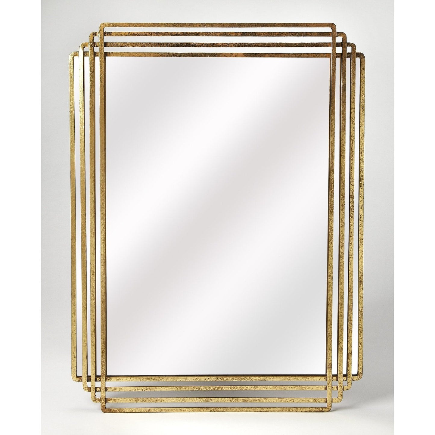 Butler Specialty Company Uptown Rectangular Wall Mirrored, Gold - 4436226