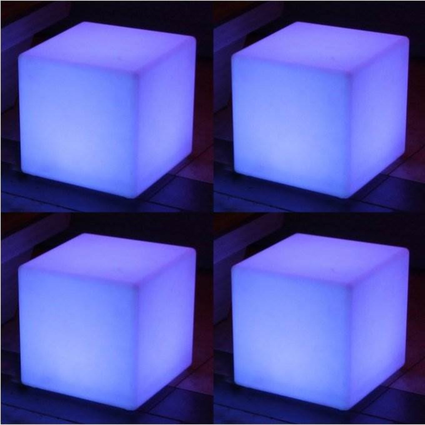 Main Access 16" Pool Spa Waterproof Color-Changing LED Light Cube Seat (4 Pack) - 45002