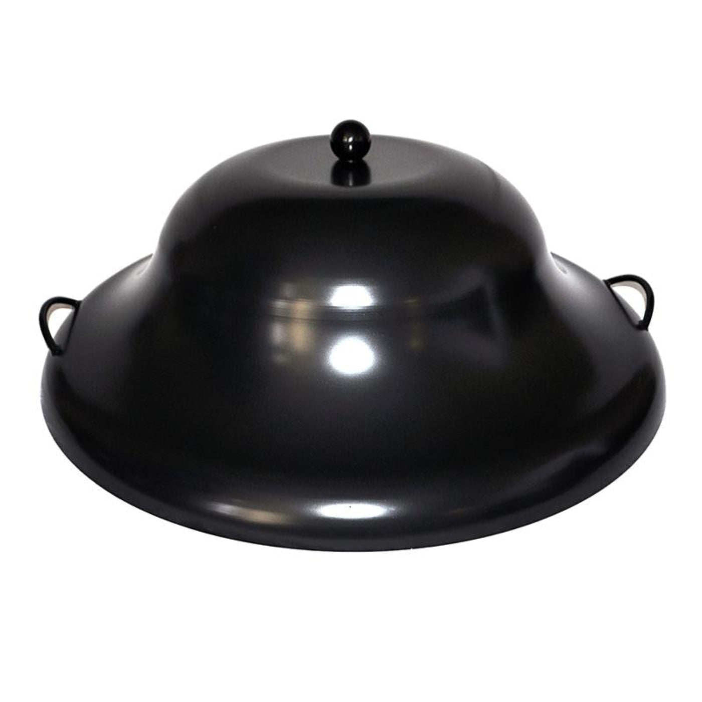 44" Black Hard Aluminum Fire Pit Cover - FPHC-44BL