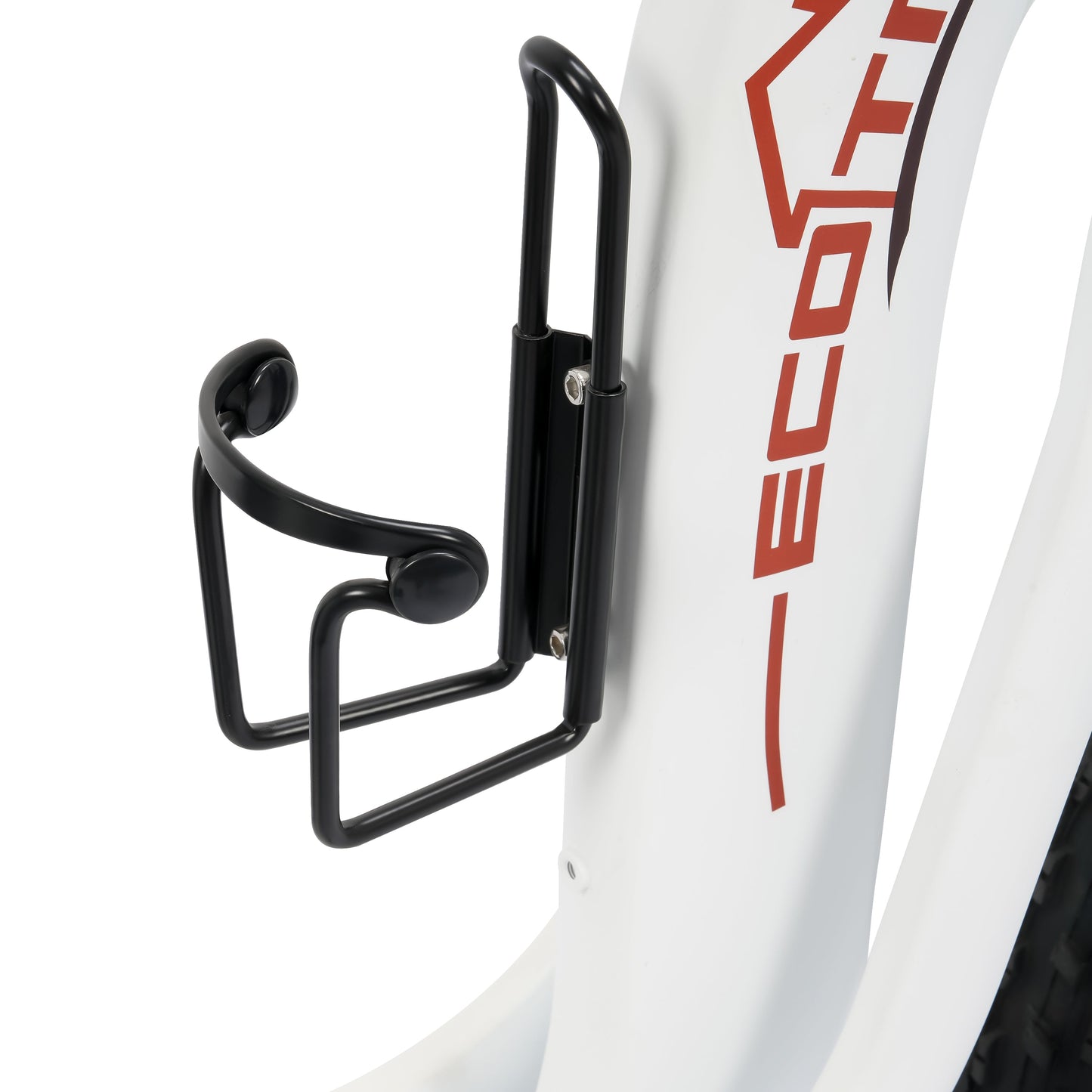 Ecotric 48V 24"x4.0 Front 20"x4.0 Rear Tires Tricycle electric bike with Front Basket + Rear Rack White - EST-W+EB-005-EC