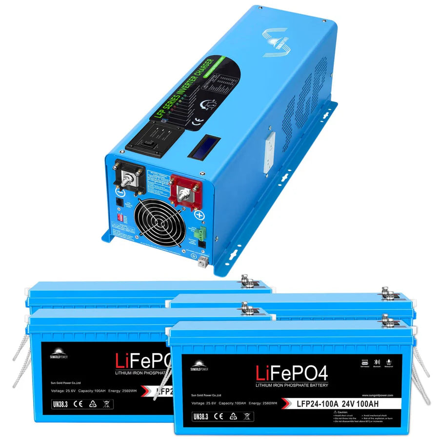 6000W DC 24V/ 48V Split Phase Pure Sine Wave Inverter With Charger