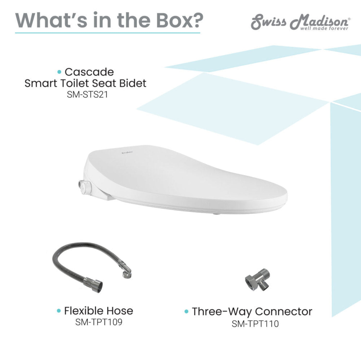 Swiss Madison Cascade Smart Toilet Seat Bidet - SM-STS21