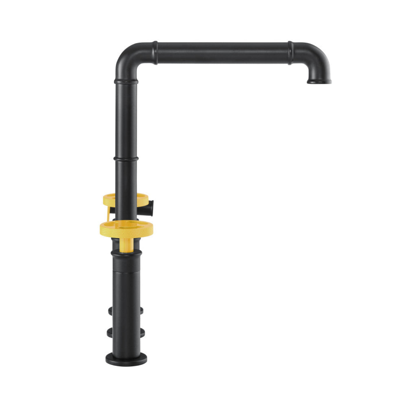 Swiss Madison Avallon Pro Kitchen Faucet in Matte Black & Yellow - SM-KF79EY