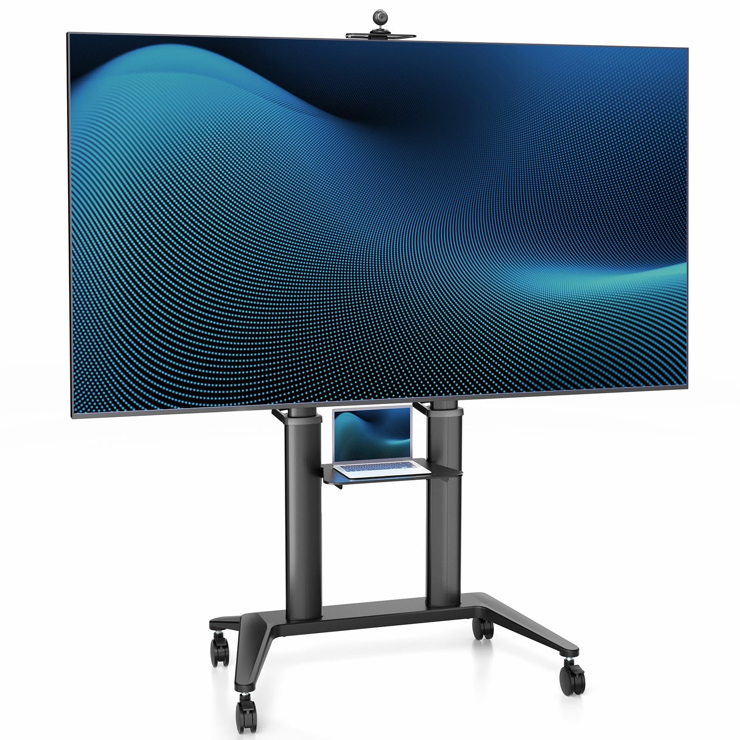 VIVO Aluminum Large Screen TV Cart - 32” to 120” Screens - PRO-TVC120B