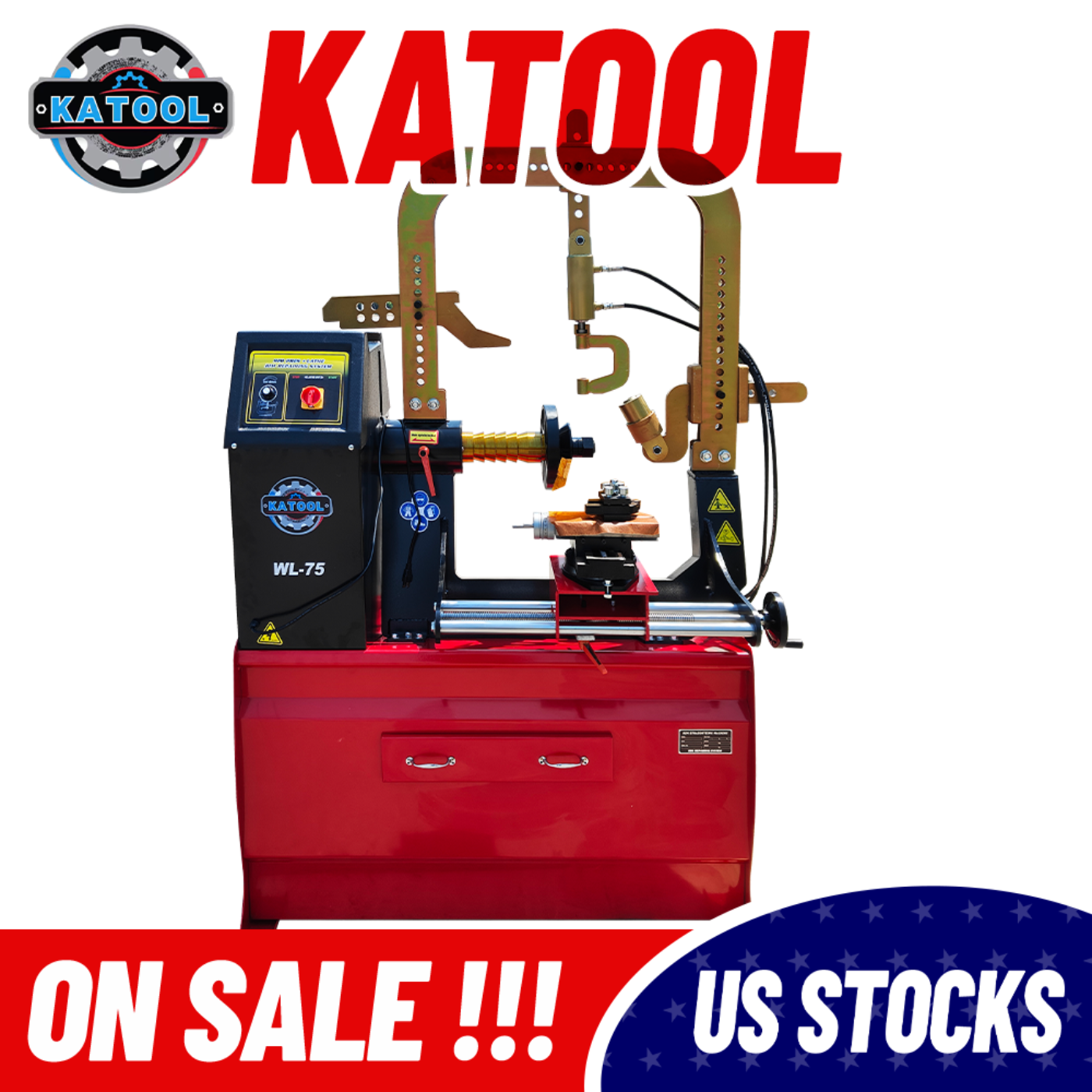 Katool Rim straightener turning, rims wheel straightening machine WL - 75