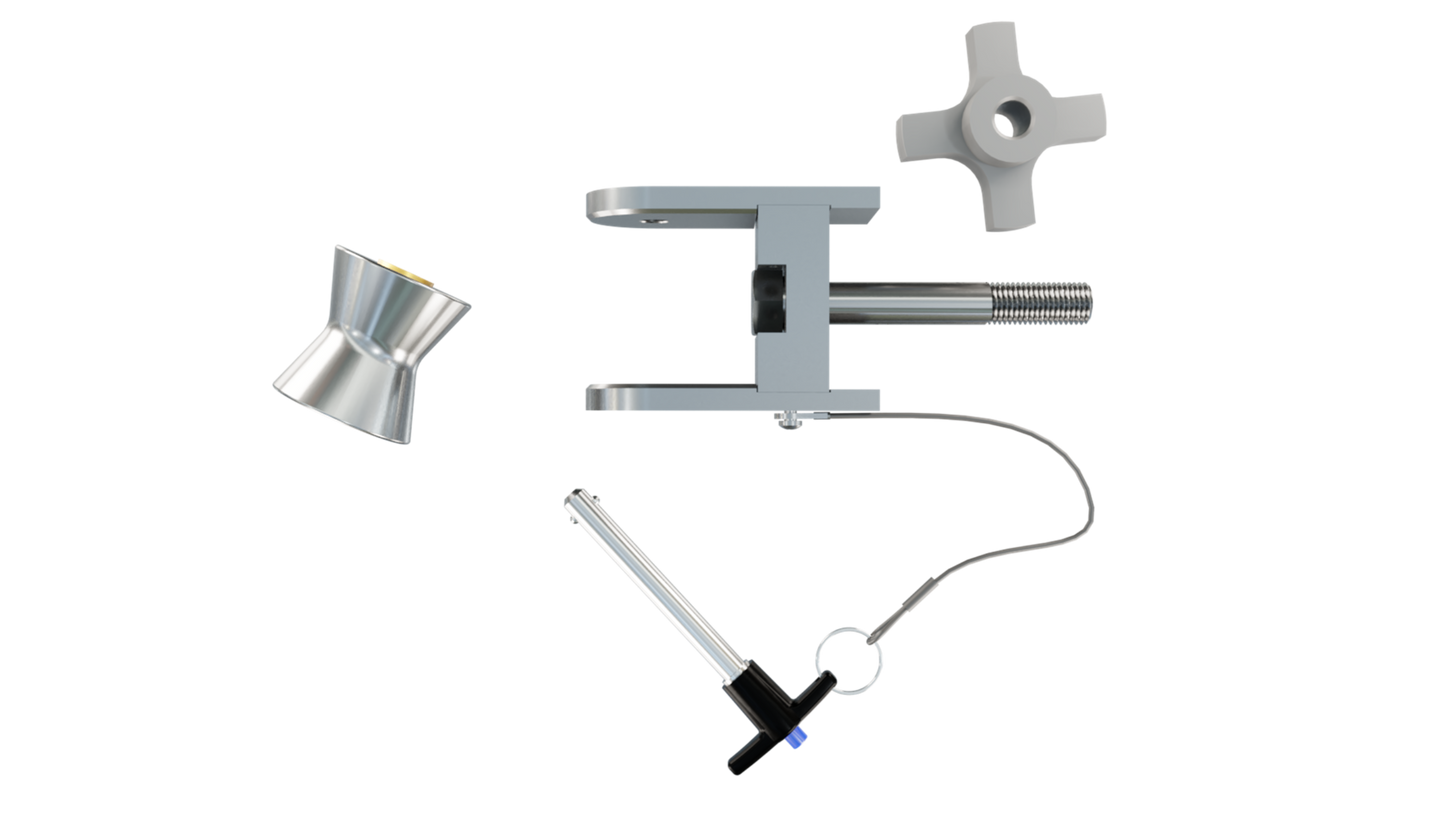 Portable Winch PCA-1264 Vertical Pull Winch Support - PW,PCA-1264