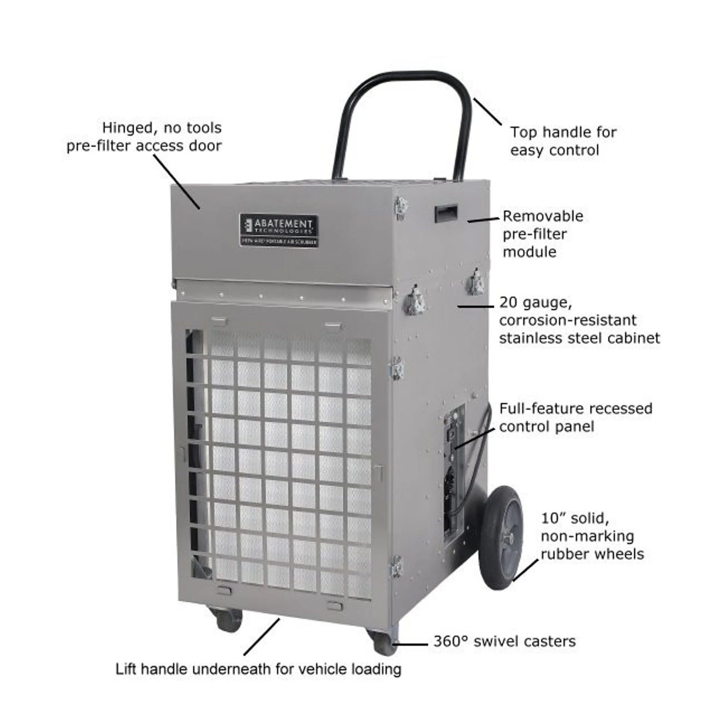 Abatement Technologies HEPA-Aire Portable Air Scrubber (700cfm-2100cfm) PAS2400