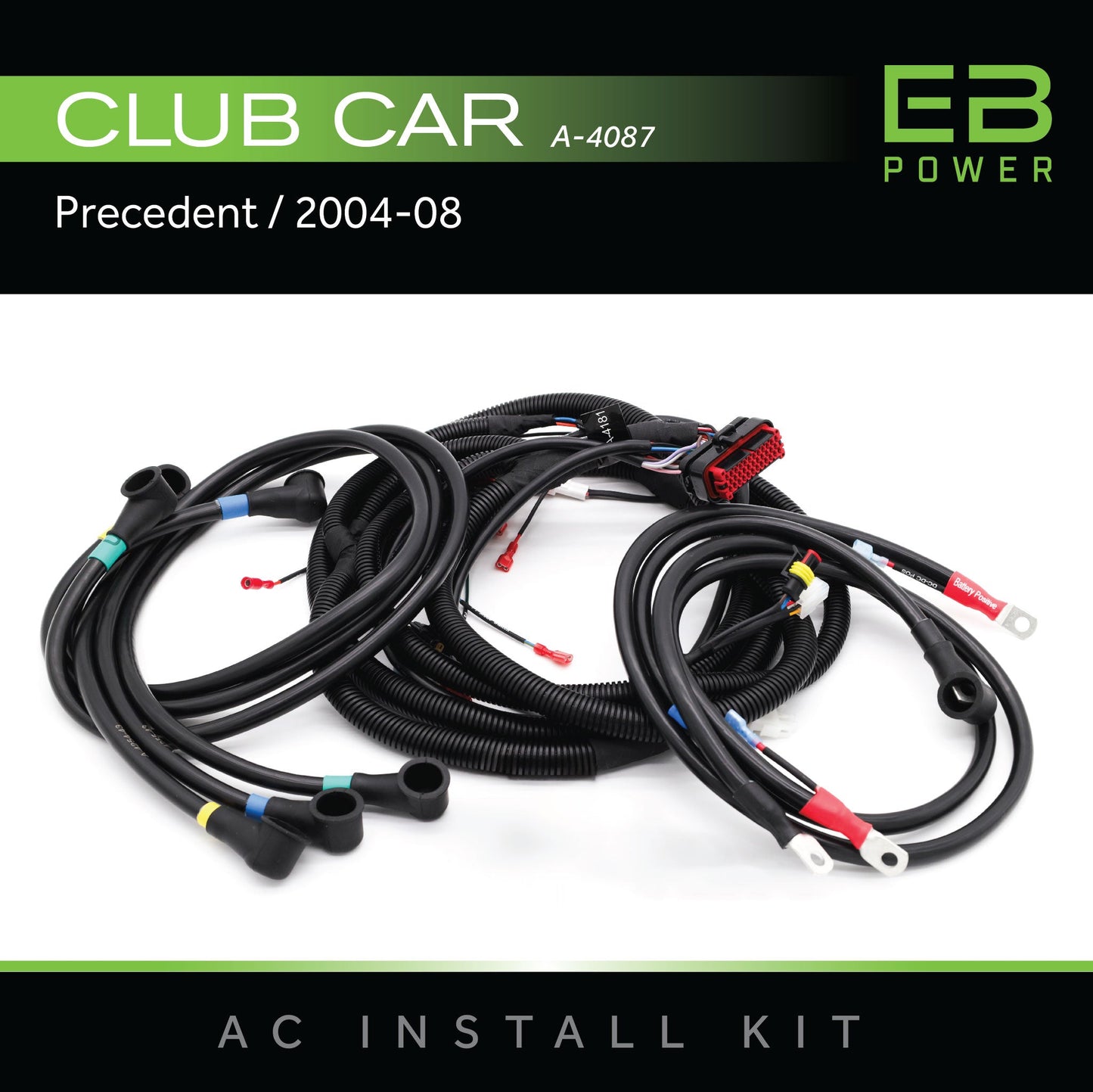 Eco Battery EB Power AC Install Kit / Club Car Precedent / 2004-08 - A-4087