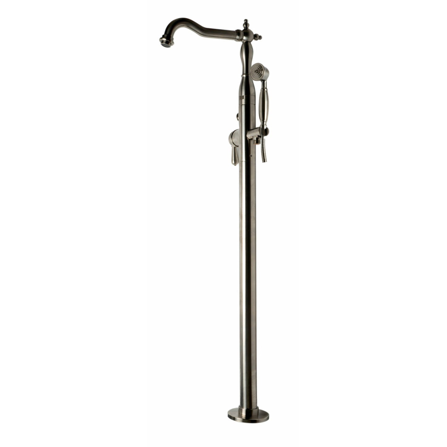 ALFI Traditional Freestanding Floor Mounted Spout Bath Tub Filler with Hand Held Shower Head - AB2553