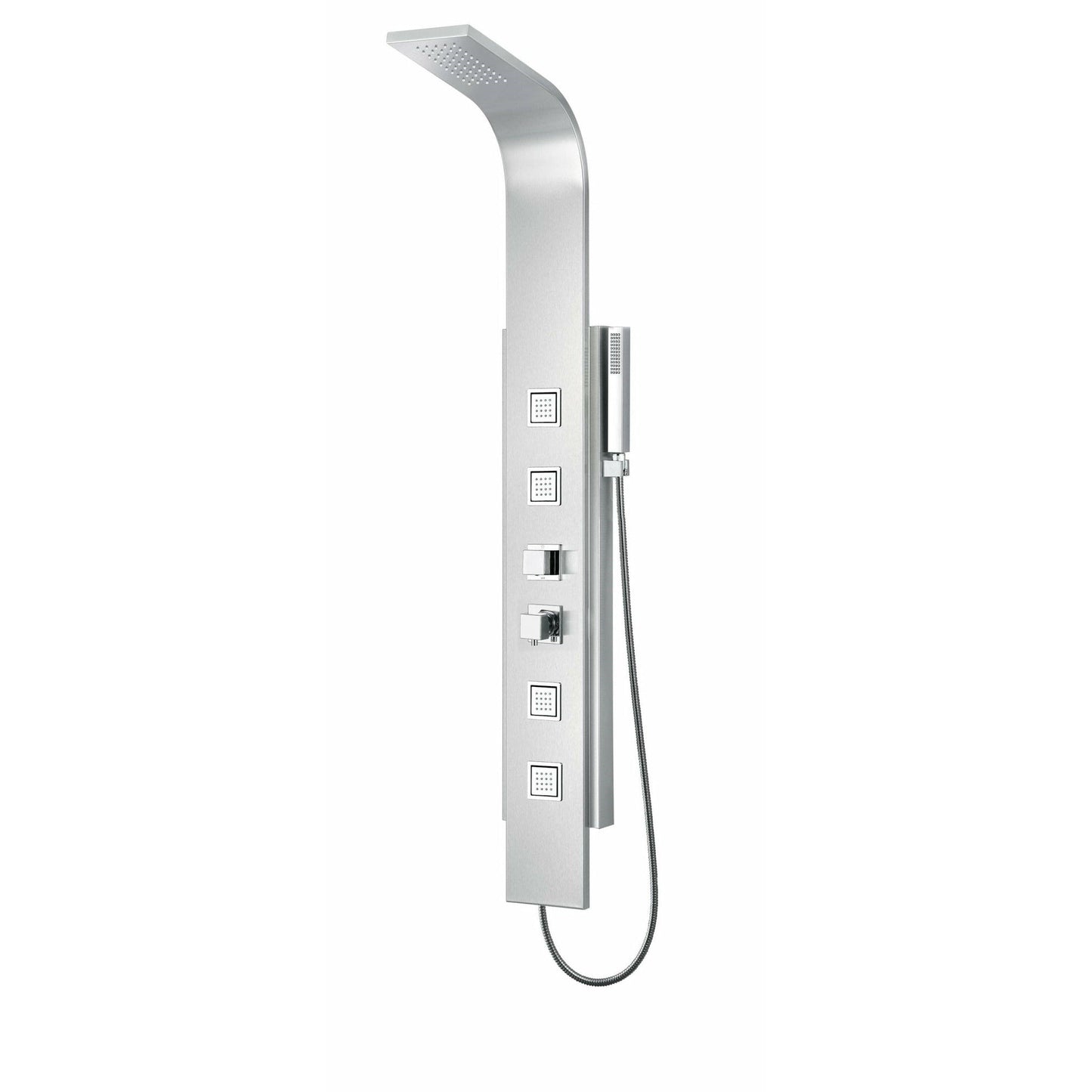 ALFI Modern Stainless Steel Shower Panel with 4 Body Sprays - ABSP10