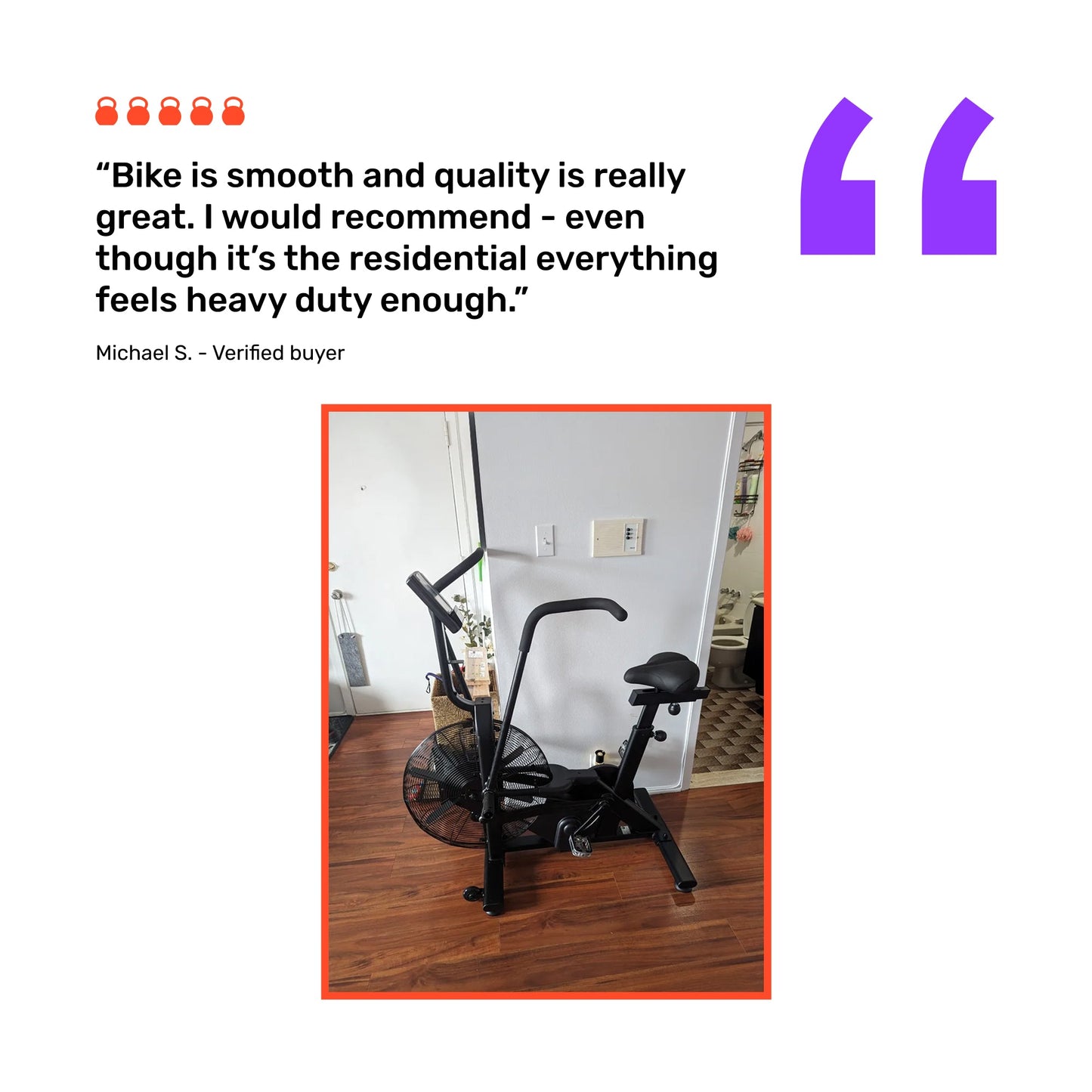 Bells Of Steel Residential Air Bike with Wind Guard - AIRBK2-RES