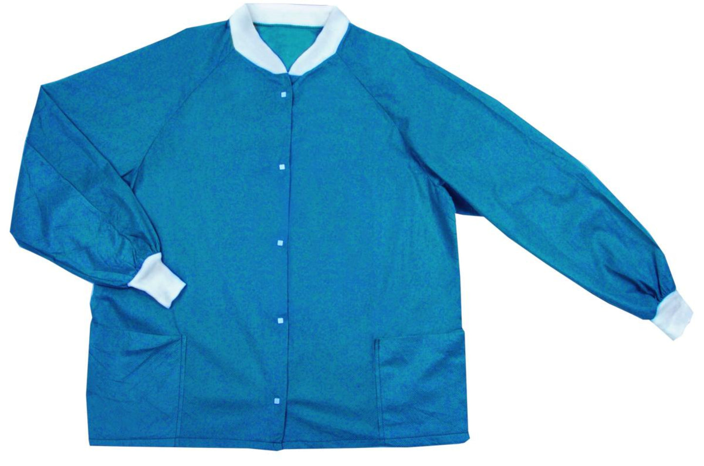 Molnlycke Healthcare Blue Latex Free Button Front Unisex Warm Up Jackets -ALA28000