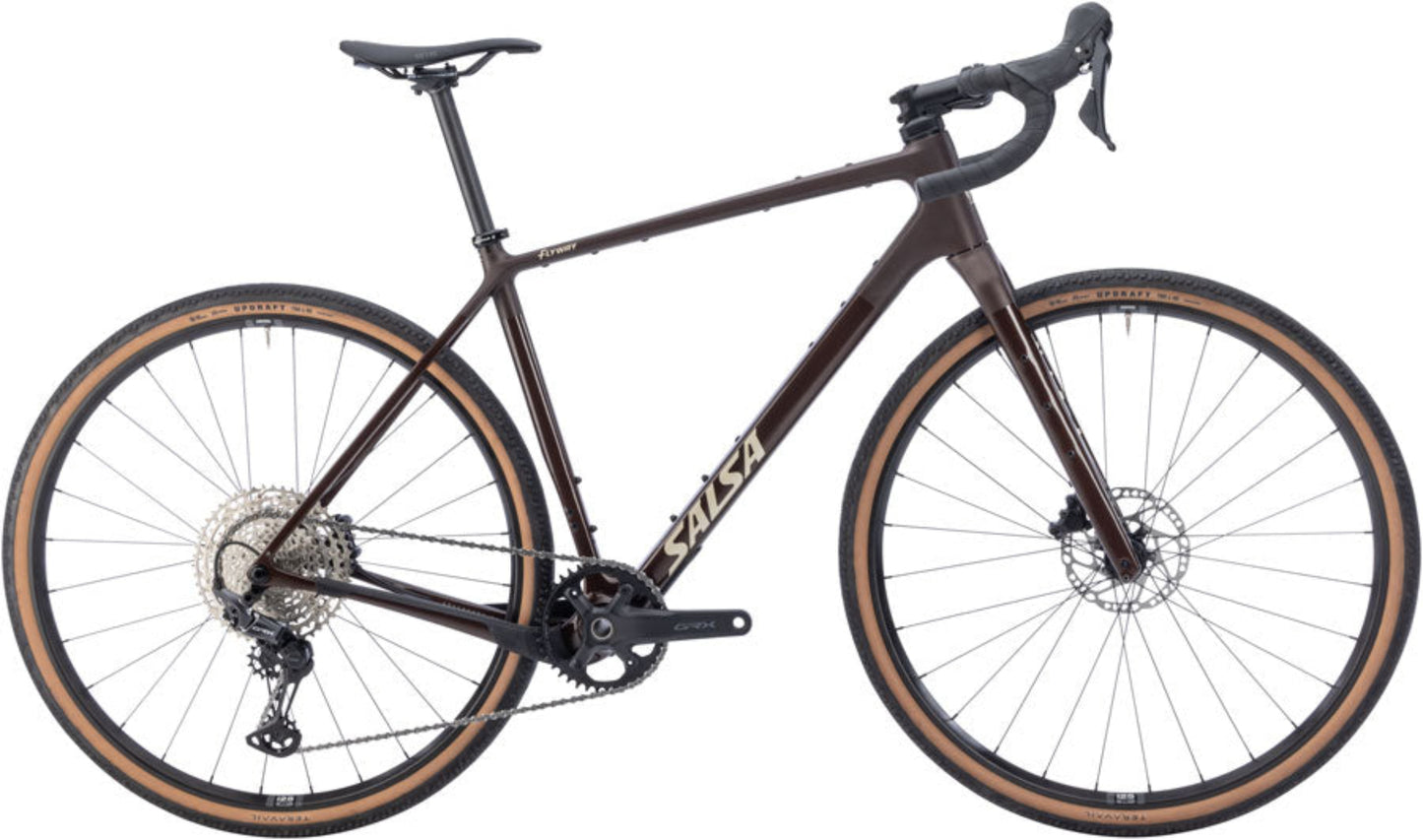 NEW Salsa Flyway C GRX 610 12 Gravel / All-Road Bike - 700c, Carbon, Dark Umber, X-Small - 210000073846