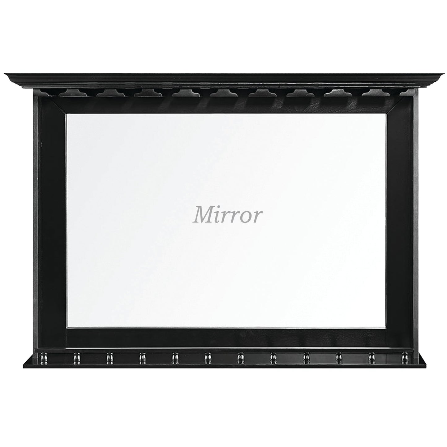RAM Game Room Bar Mirror - Black BMR BLK