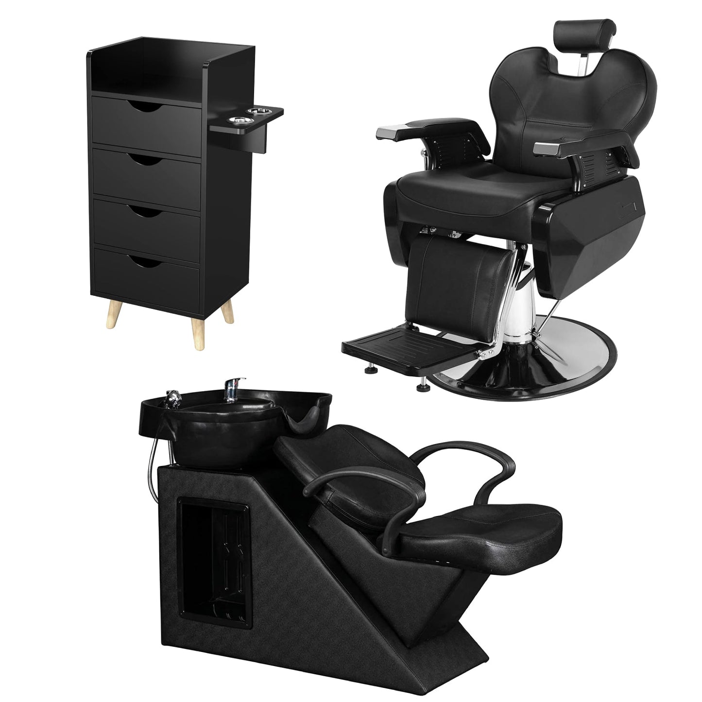 OmySalon 1 Operator Basic Barber Package Black - BP2-1B