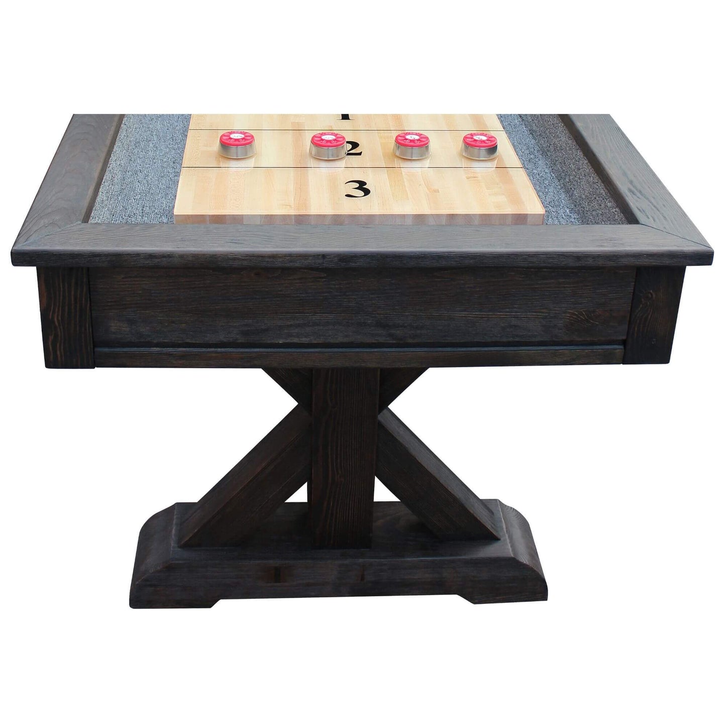 Playcraft Brazos River Pro-Style Shuffleboard Table in Black - SHBRRBLK12