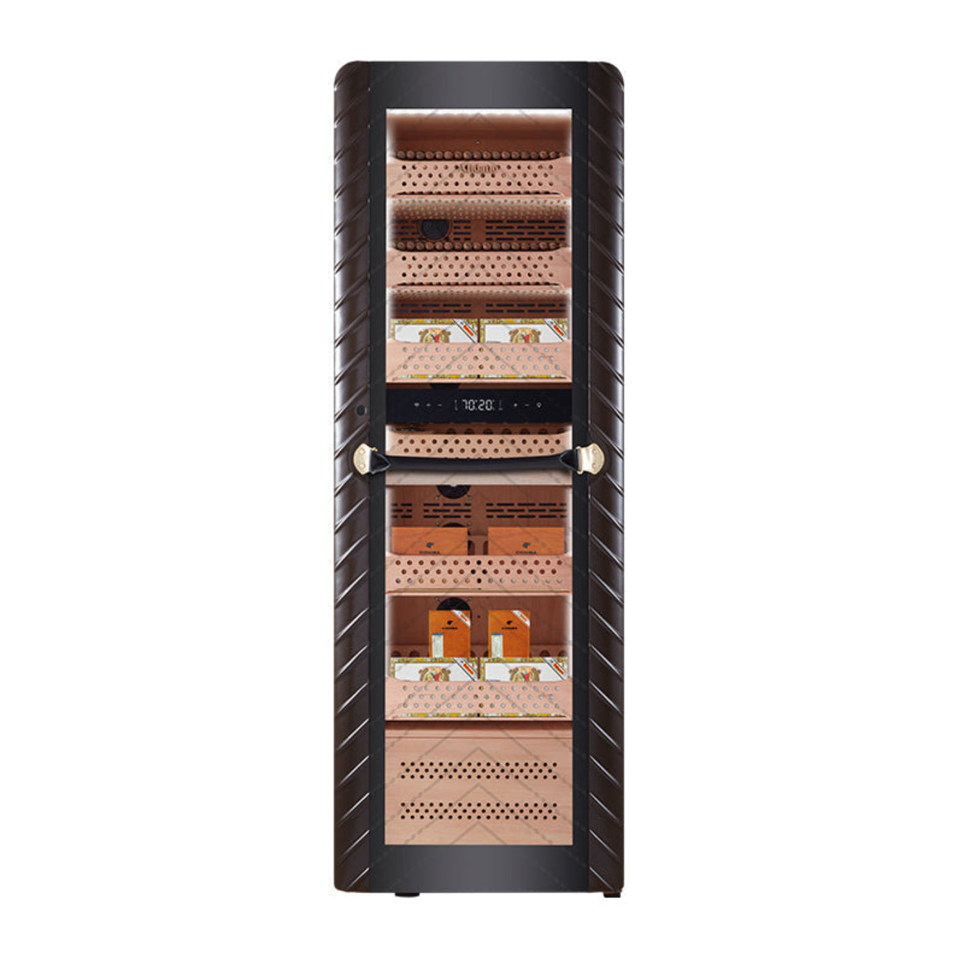 Afidano 2500 Ct Cigar Humidor Electric, Temperature and Humidity Control and Spanish Cedar Drawers - C8