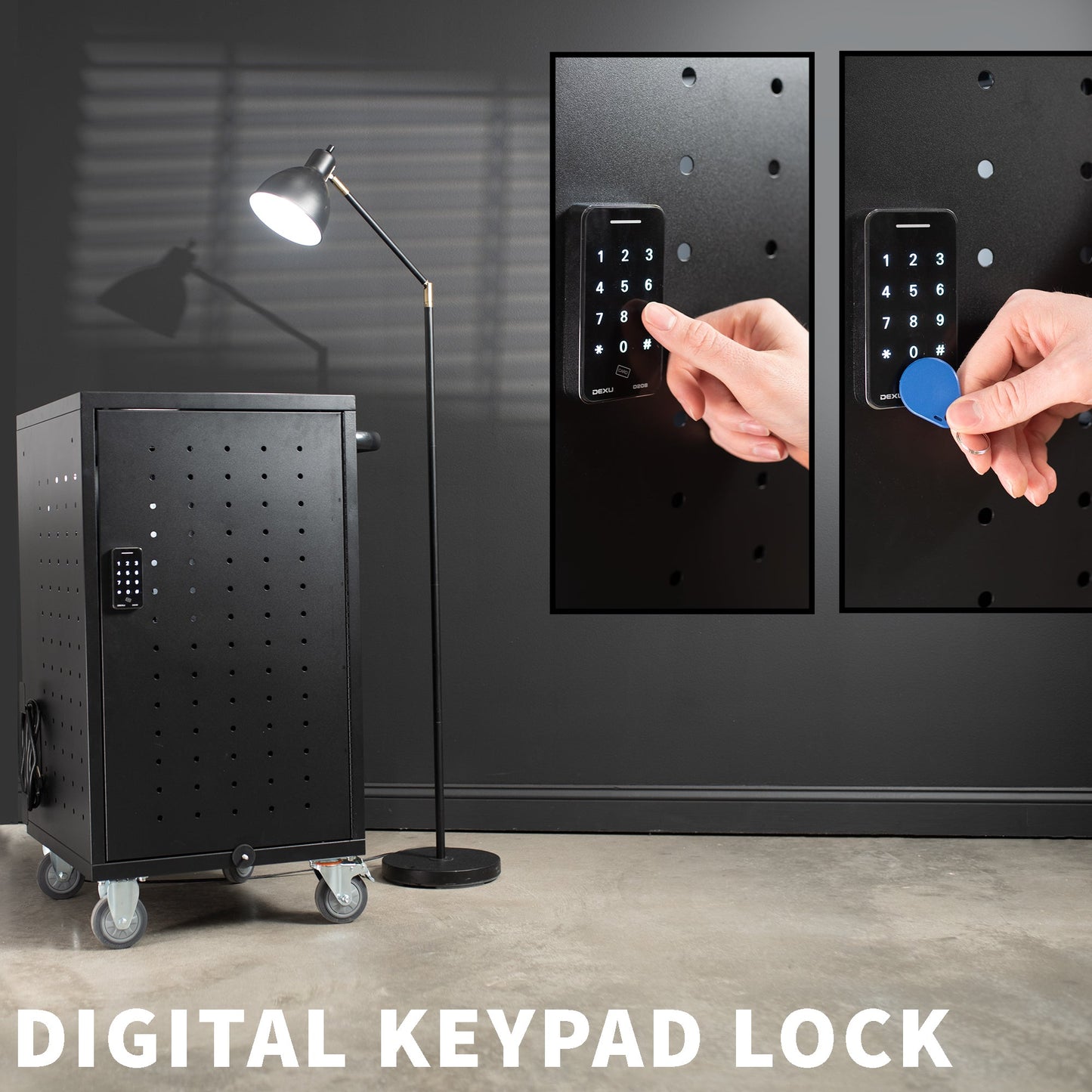 VIVO Laptop Charging with Keypad Lock - CART-LAPC1