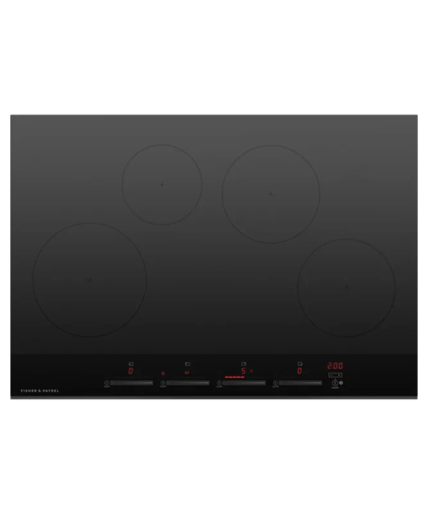 Fisher Paykel 30" Series 7 4 Zone Induction Cooktop Black Glass - CI304DTB4