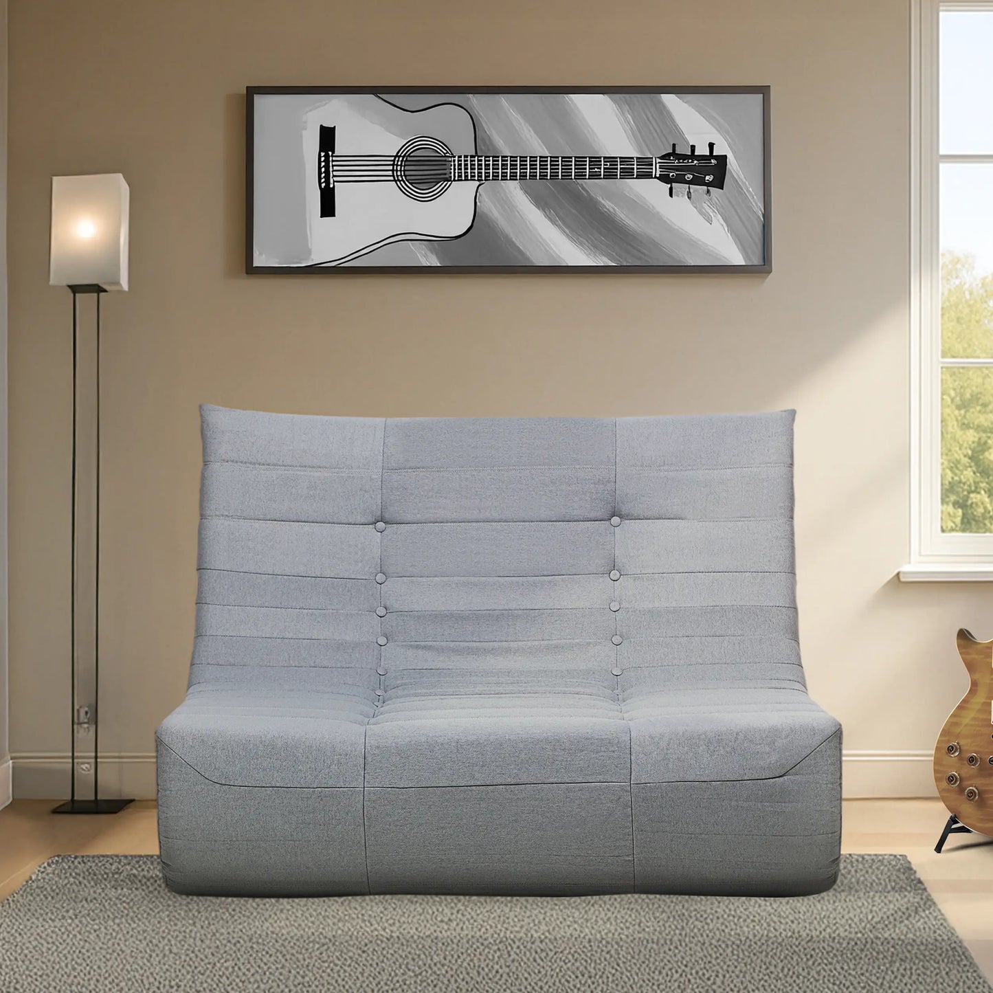 Deko Living Gray Compressed Foam Sofa - CIF50019SOF