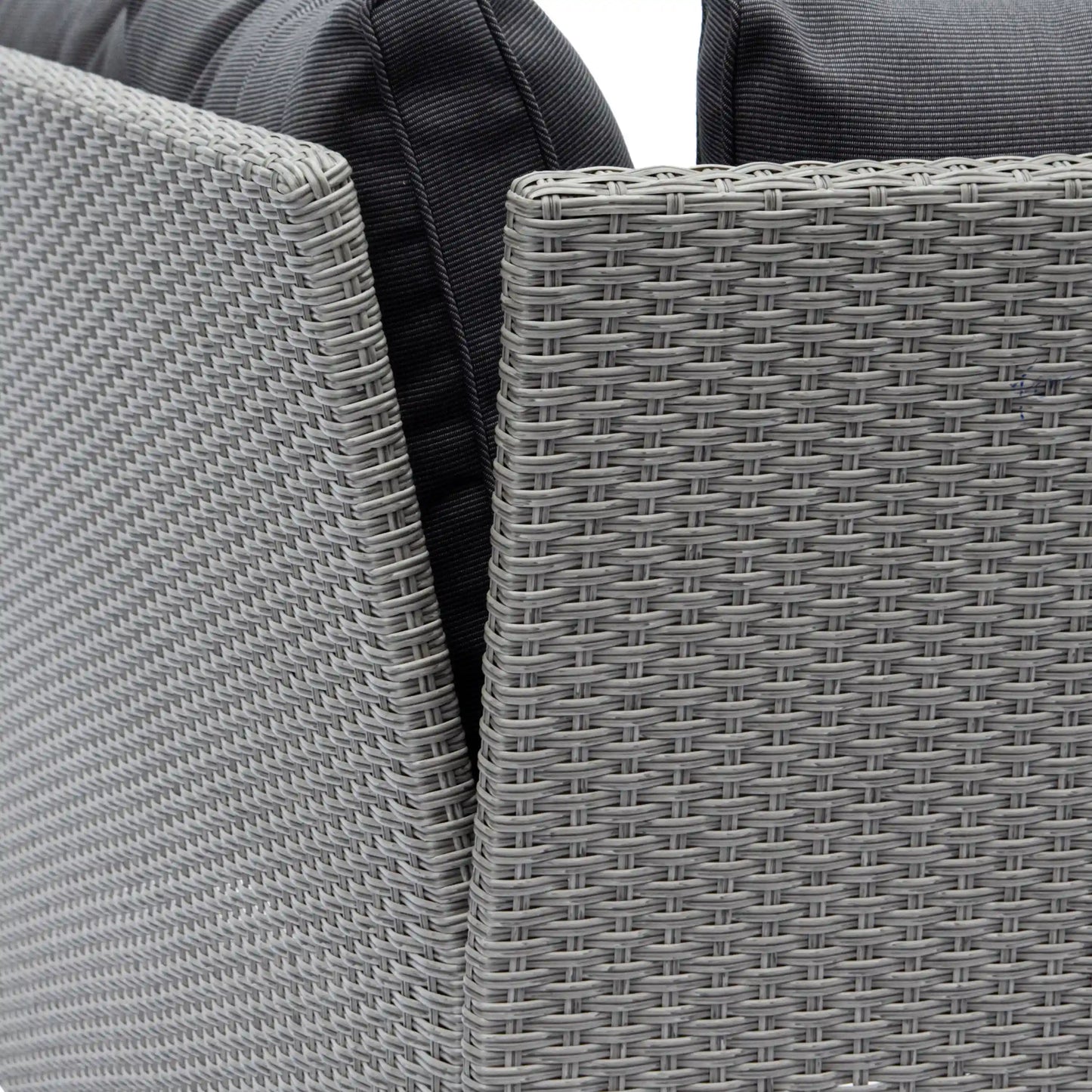 Deko Living Outdoor Wicker Patio Sectional Sofa & Ottoman Set with Table - COP30006