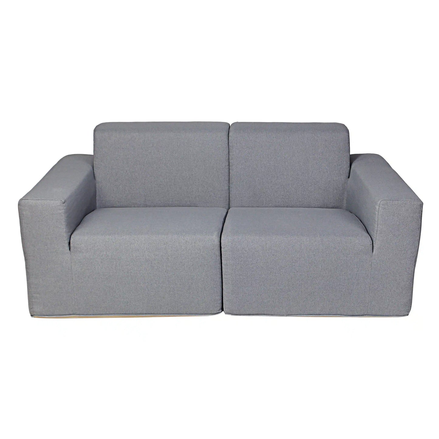 Deko Living 2 Piece Seating Gray Outdoor Compressed Foam Sectional Sofas - COP30017SET