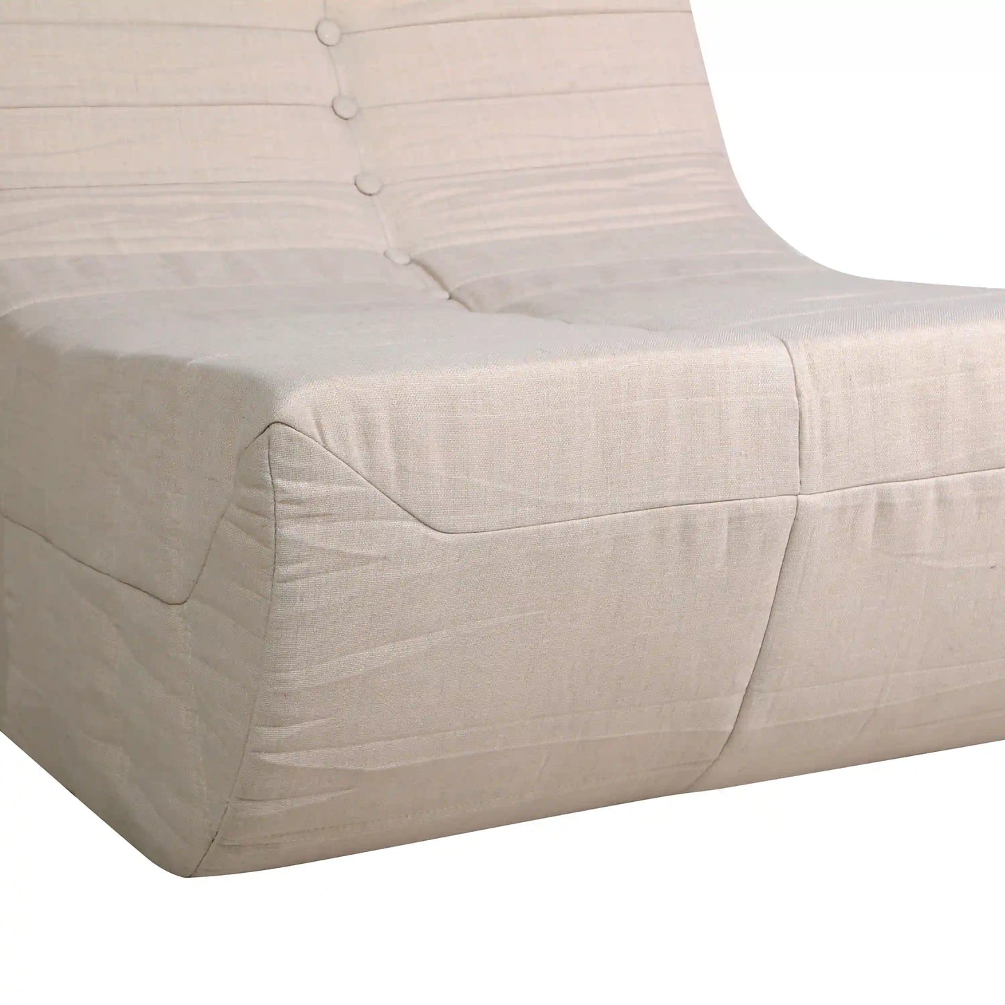 Deko Living 5 Piece Beige Outdoor Compressed Foam Loveseat Sofa Chairs and Table Set - COP30219