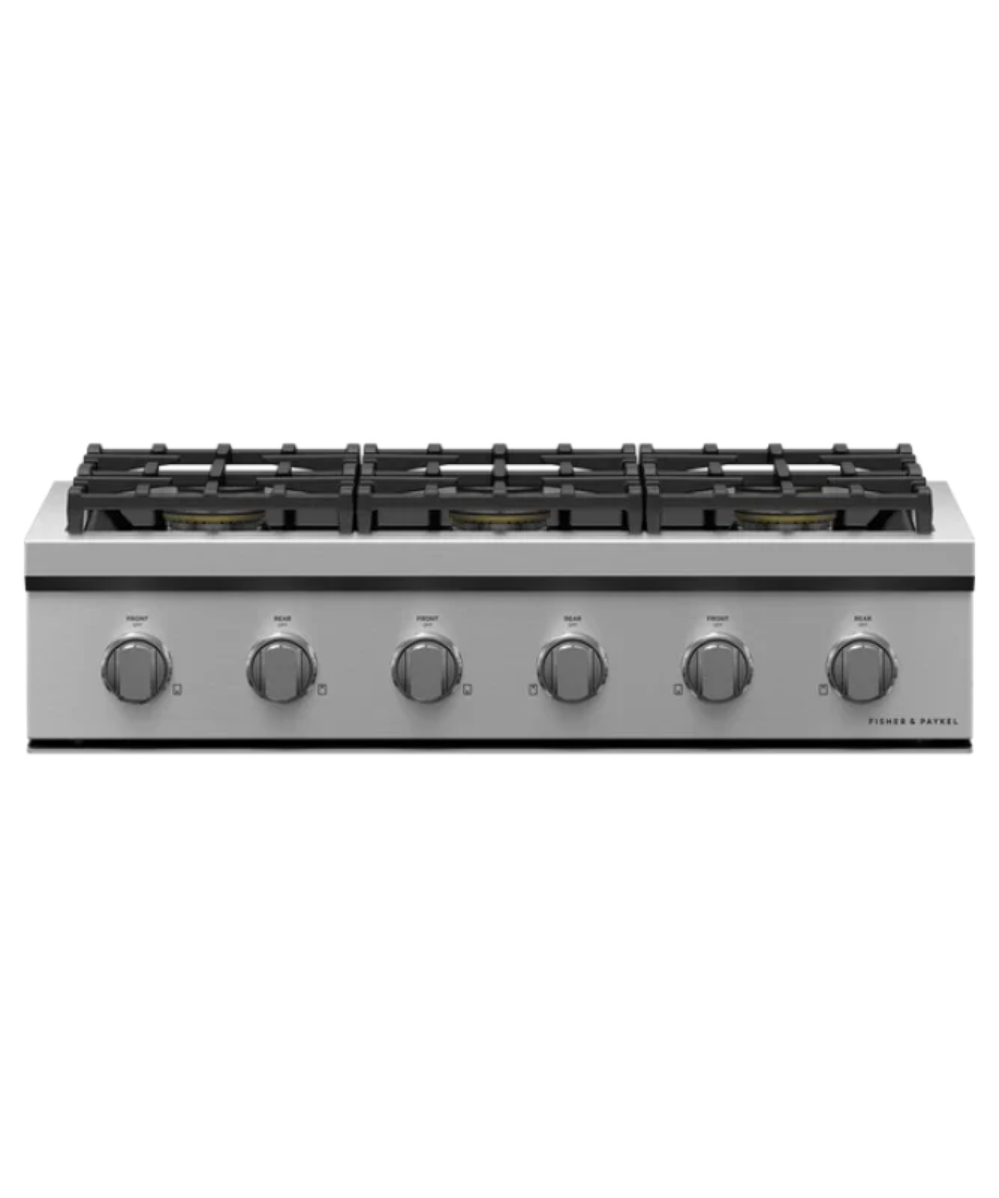 Fisher Paykel 36" Series 9 6 Burner Gas Rangetop, Natural Gas Stainless Steel - CPV3366N