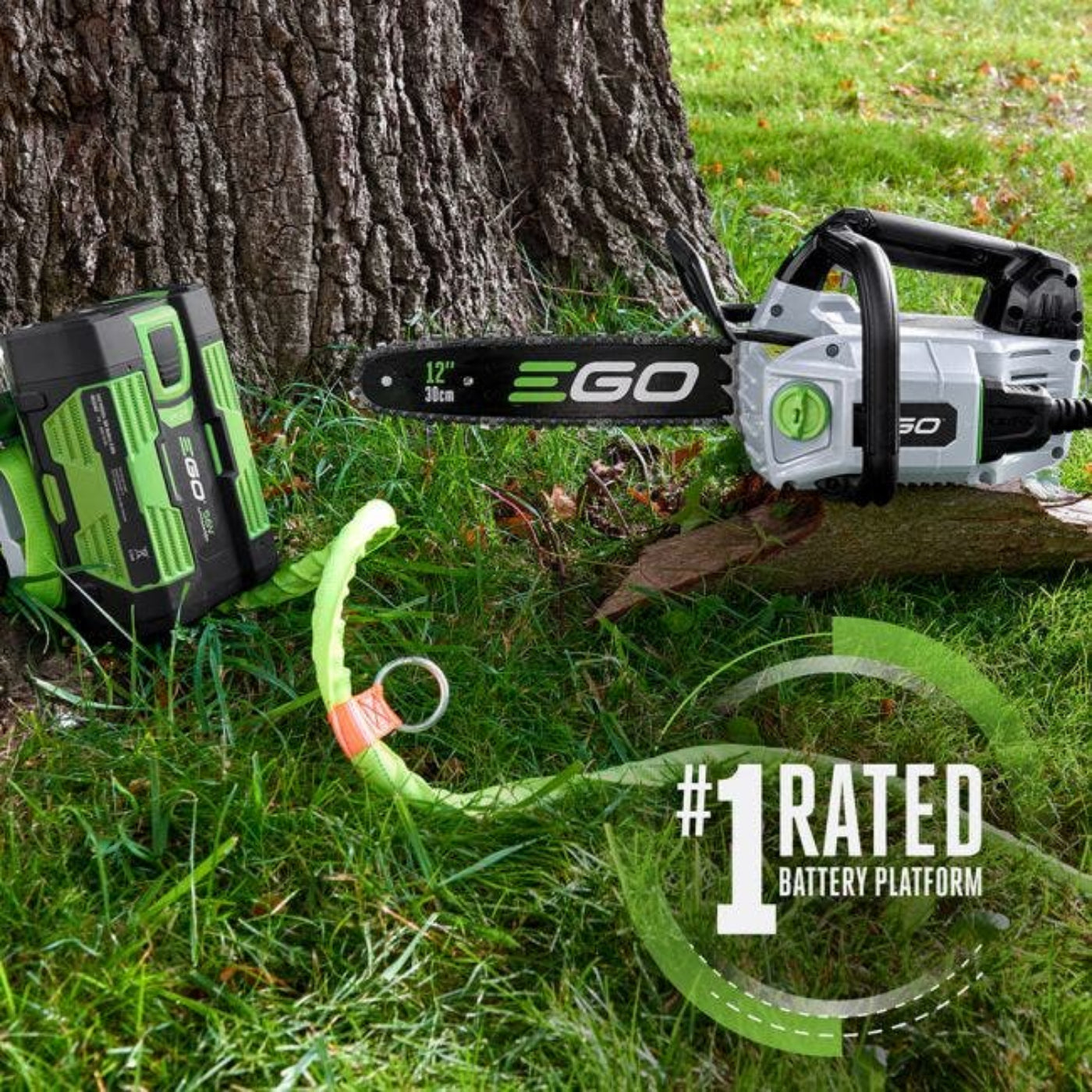 EGO Power+ Commercial Top Handle Chainsaw with Battery Holster, 5Ah Battery and Charger - CSX3003