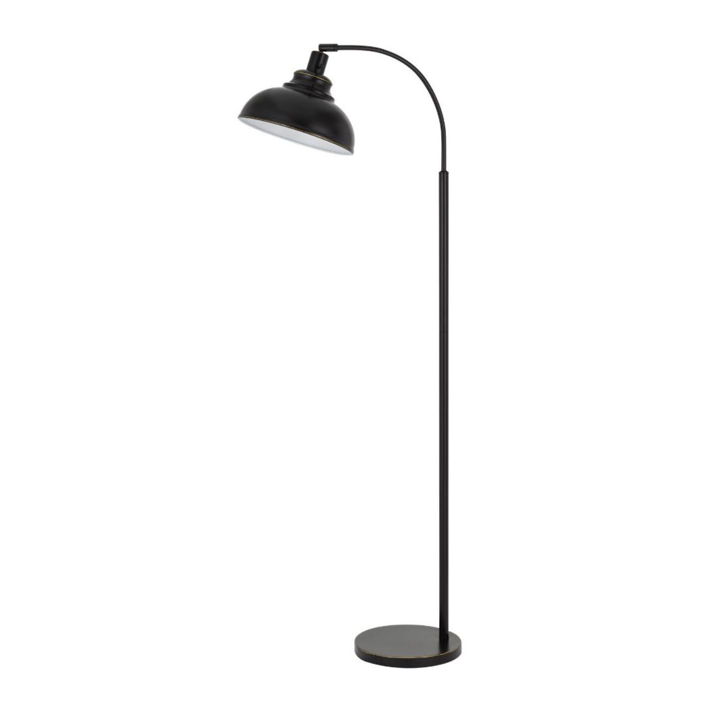 Cal Lighting Dijon Adjustable Metal Floor Lamp with Weight Base with Dark Bronze and Rust Color Options - BO-2964FL-DB