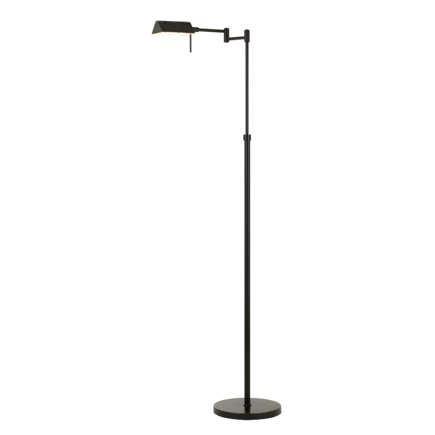 Cal Lighting Clemson Metal LED Pharmacy-Style Floor Lamp with Dimmer Switch in Dark Bronze - BO-2844FL-1-DB