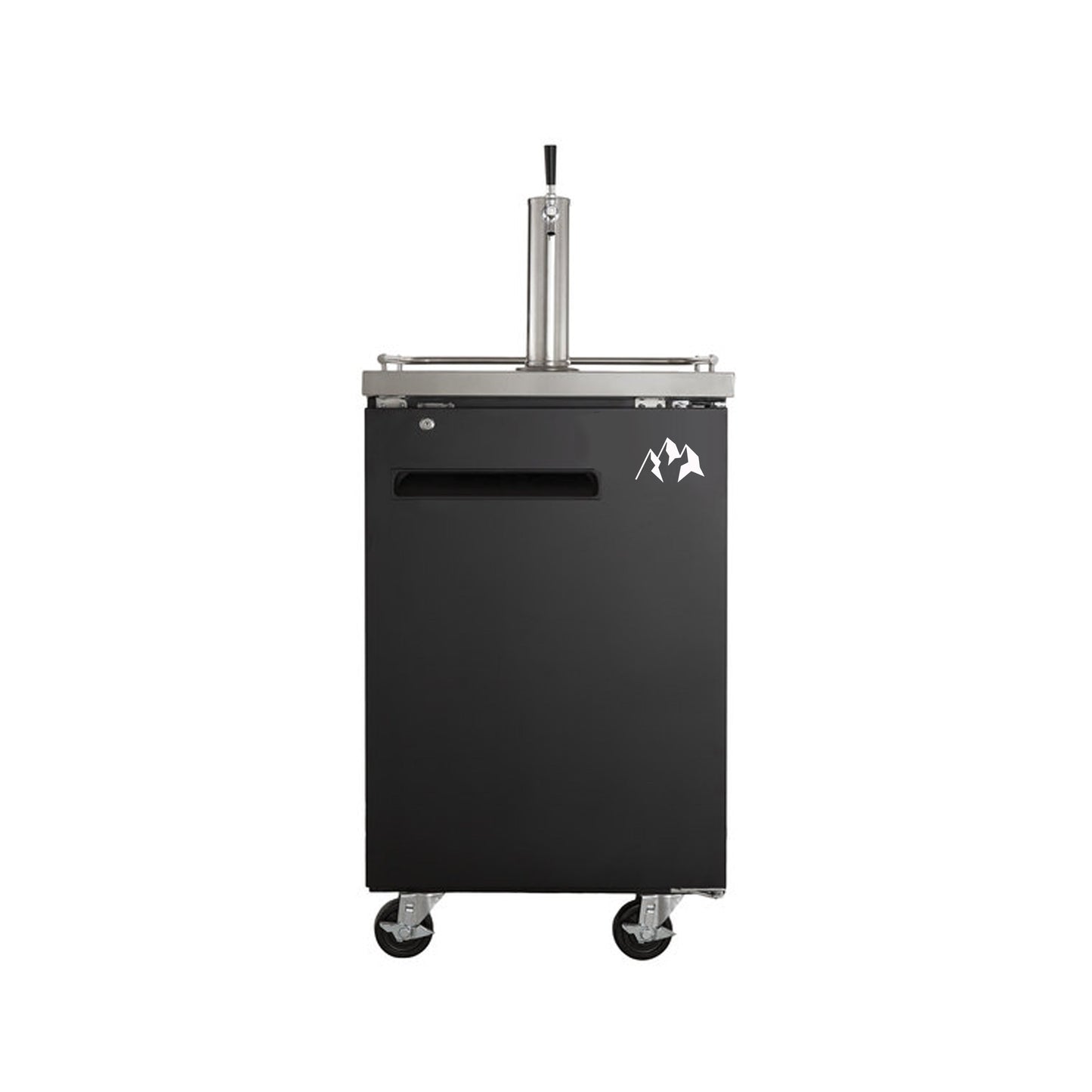 Chef AAA Commercial 24" Single Tap Kegerator Beer Dispenser (1) 1/2 Keg Capacity 6.5 cu.ft. - UDD-1-HC