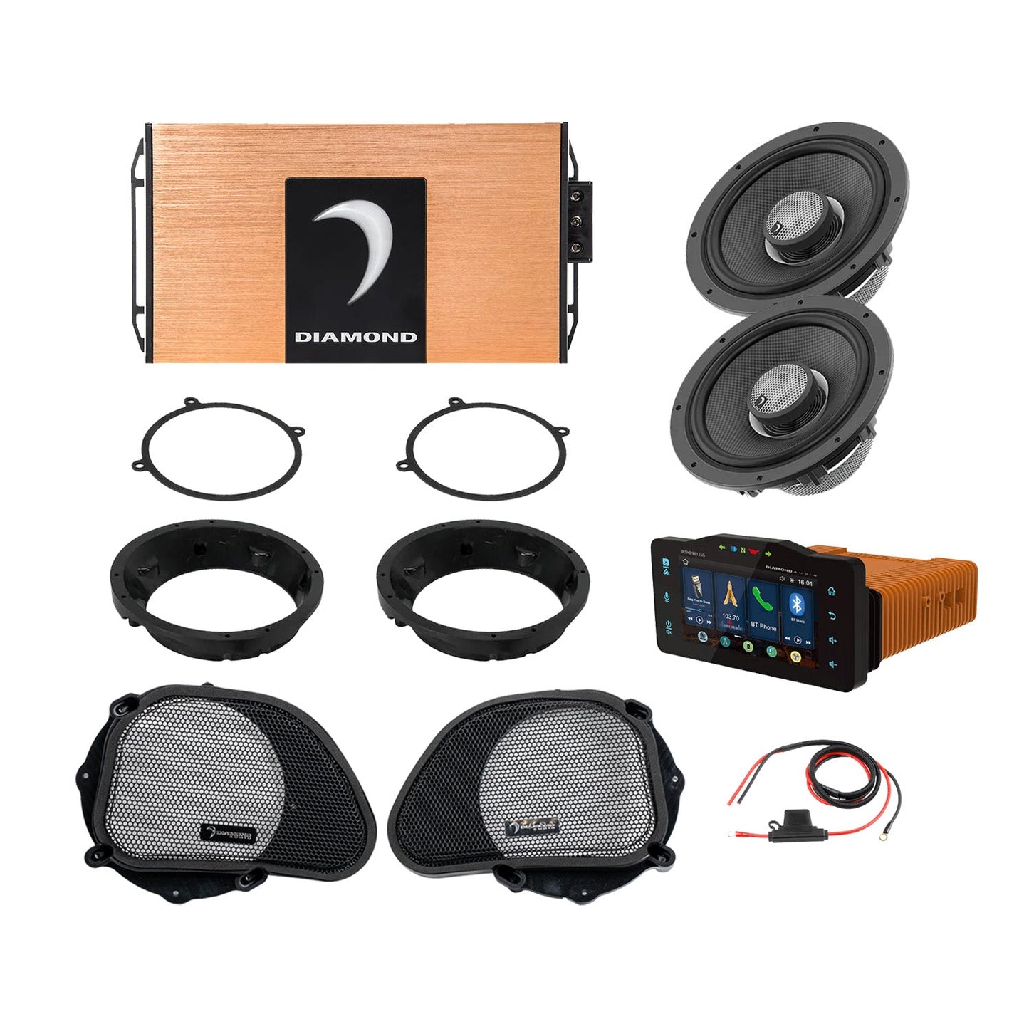 Diamond Audio 1998-2013 Harley Davidson Road Glide 2-Speaker System - DA9813RGSP1R